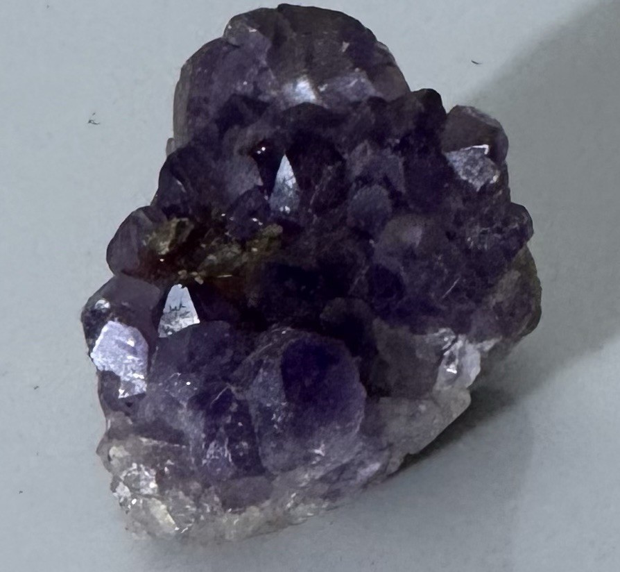 DARK PURPLE AMETHYST Quartz Crystal Mineral Point Cluster