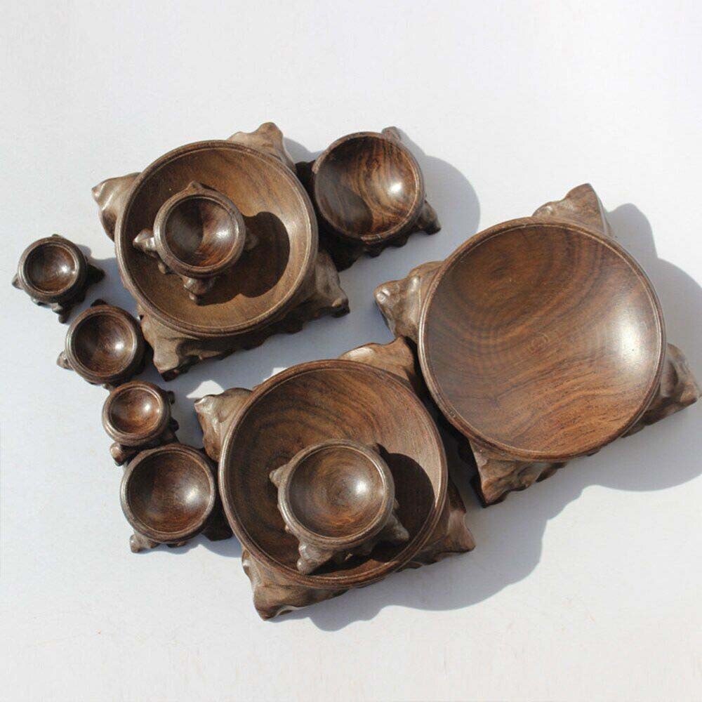 1PC Wooden Display Stand Base Decor for Crystal Ball Sphere Globe Stone Holder