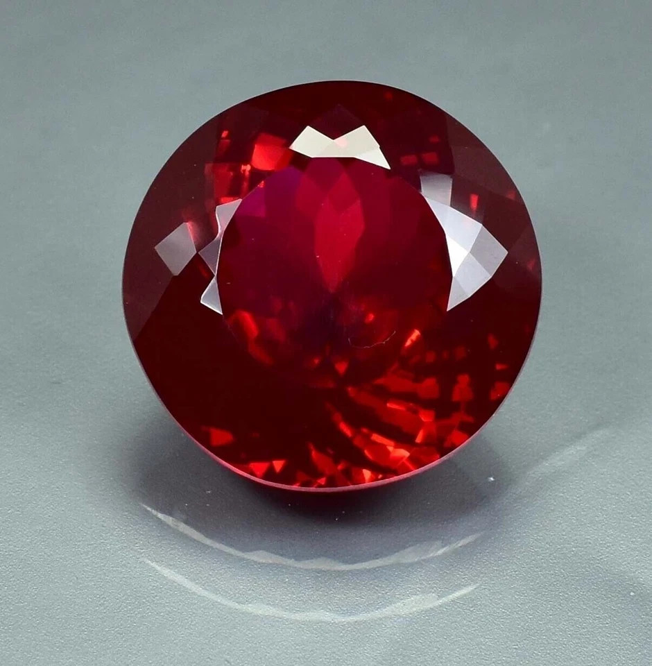 A+ 10.2 Ct+ Natural Flawless Myanmar Red Painite Round Loose Certified Gemstone