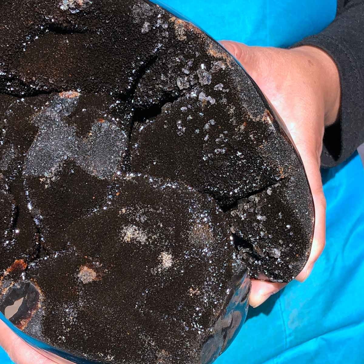 13.66LB Natural Turtle Back Stone Cave Shape Dragon Crystal Crack Gem Healing