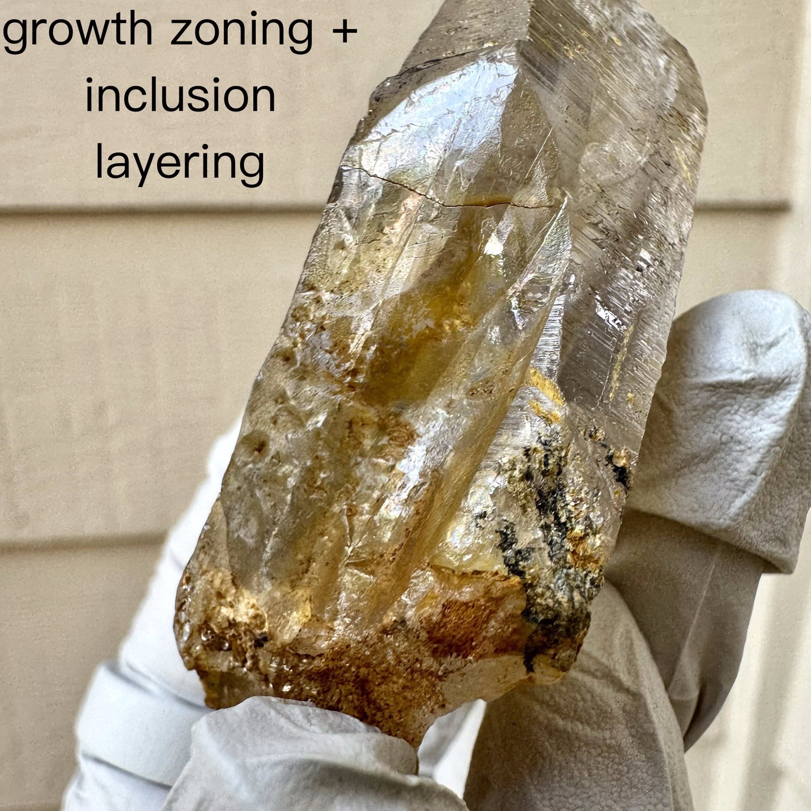 “Golden Comet” Ganesh Himalayan Quartz Secondary Growth Iron Oxide Nepal Crystal
