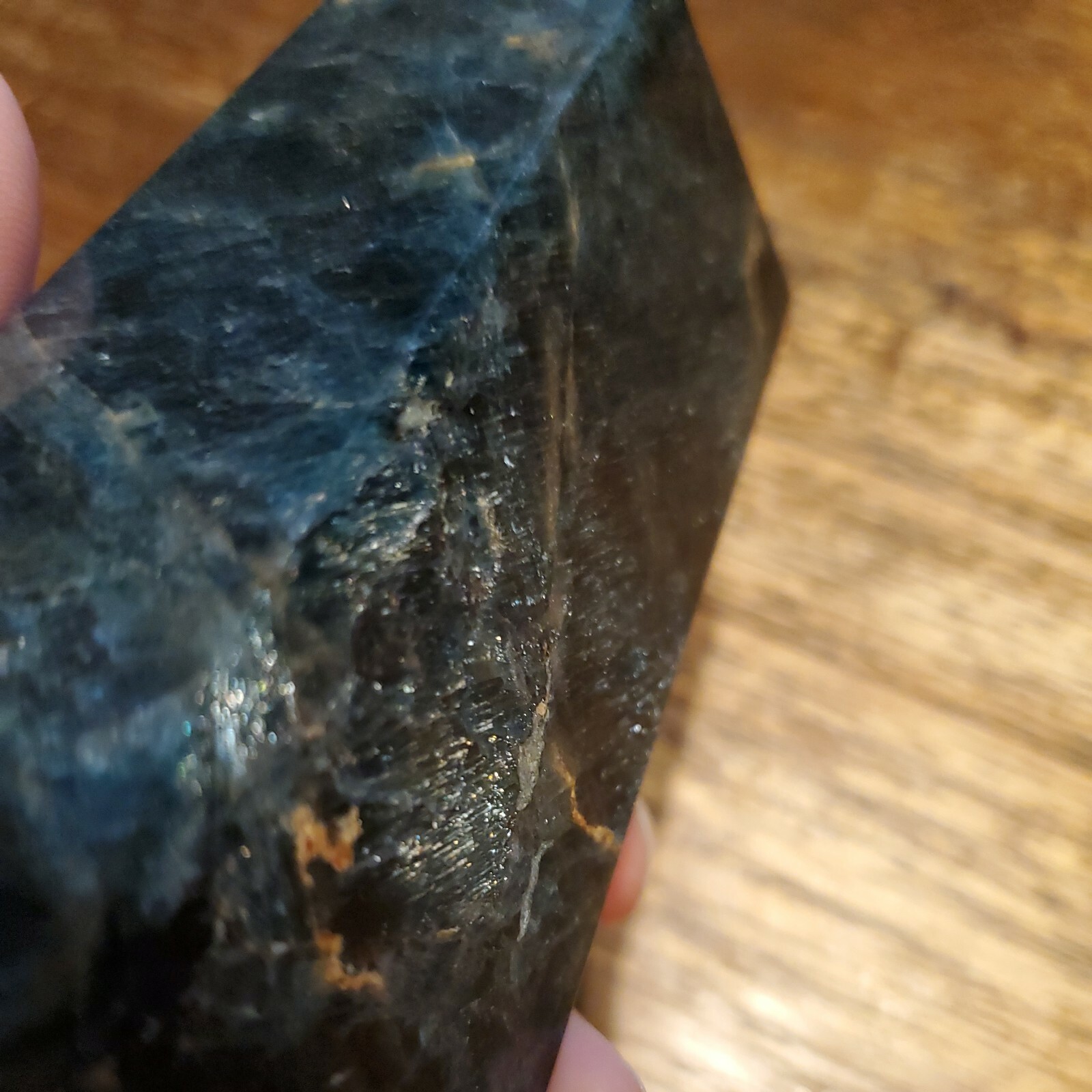 Large Blue Apatite Crystal Tower 6.75in x 2.41in x 1.81in, 1lb 14.5oz