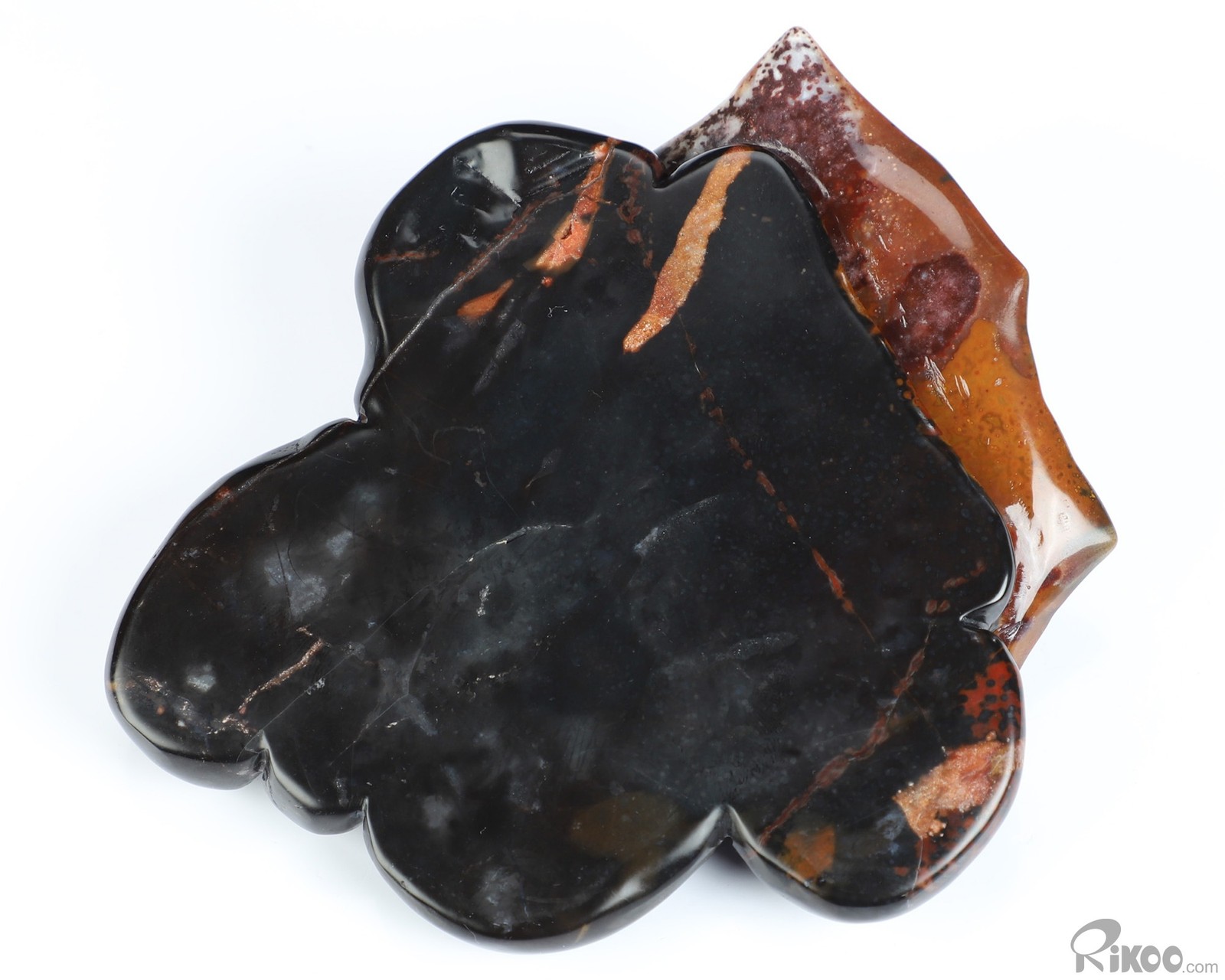 4.7″ Indian Agate Hand Carved Crystal Frogs Sculpture, Crystal Healing