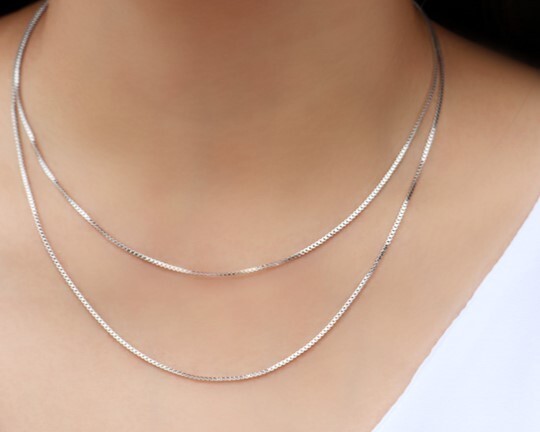 45cm 18″ 999 Solid Sterling Silver Chain, Amazing gift for mom, wife,….