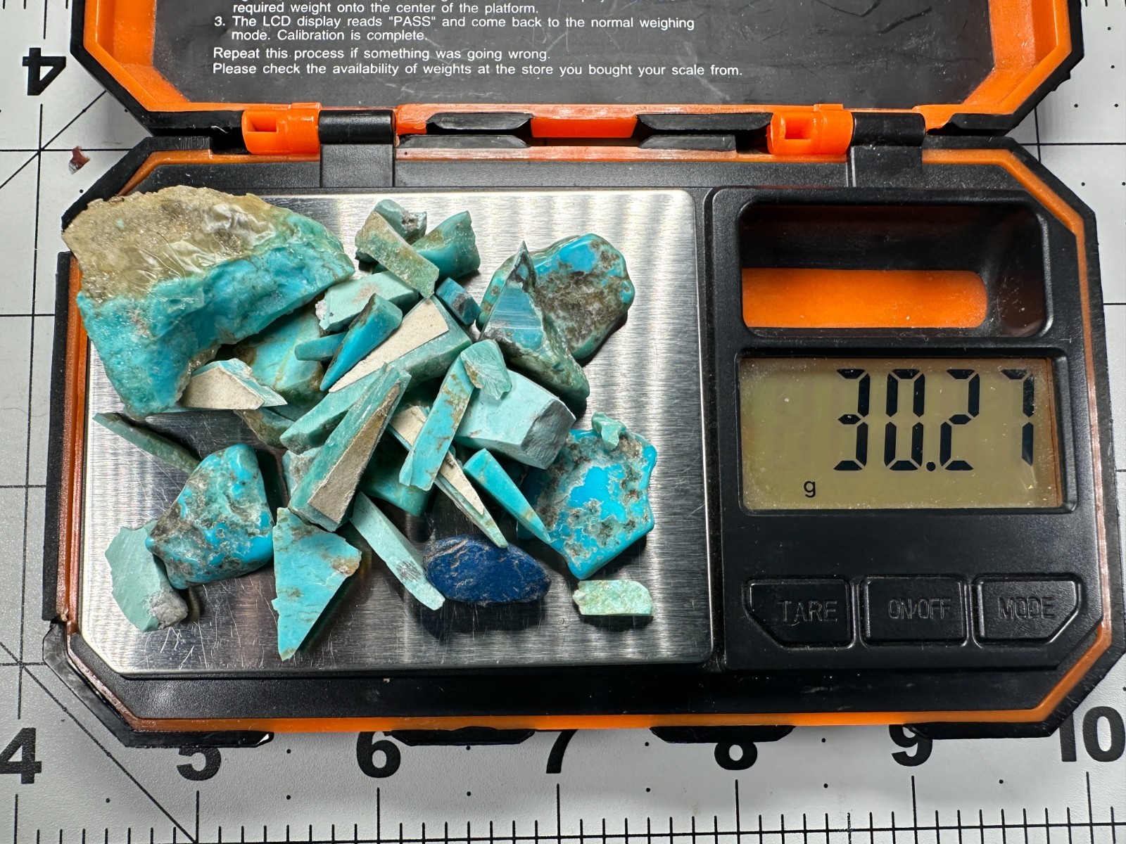 ➤ TURQUOISE ~4+ Ounce Lot Natural/Untreated & Treated Turquoise ➤1129