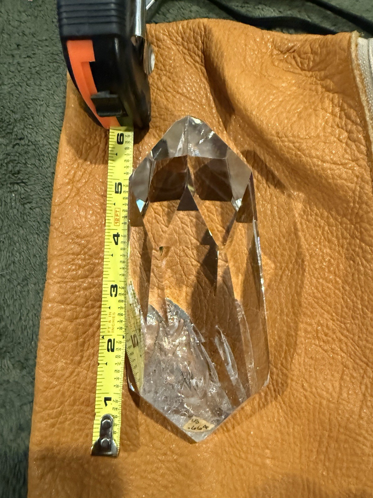 Lawrence Stoller Clear Quartz Faceted Crystal Point Specimen Approx. 4.5 Inches