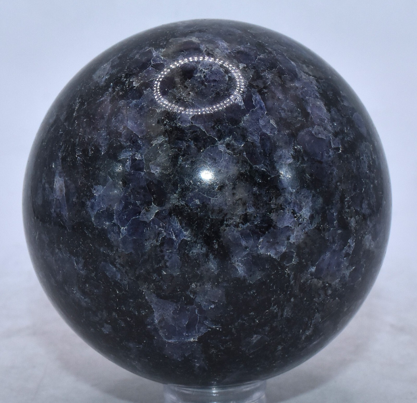 2.1″ Deep Blue Iolite Sphere Polished Gemstone Crystal Mineral Ball India (1PC)