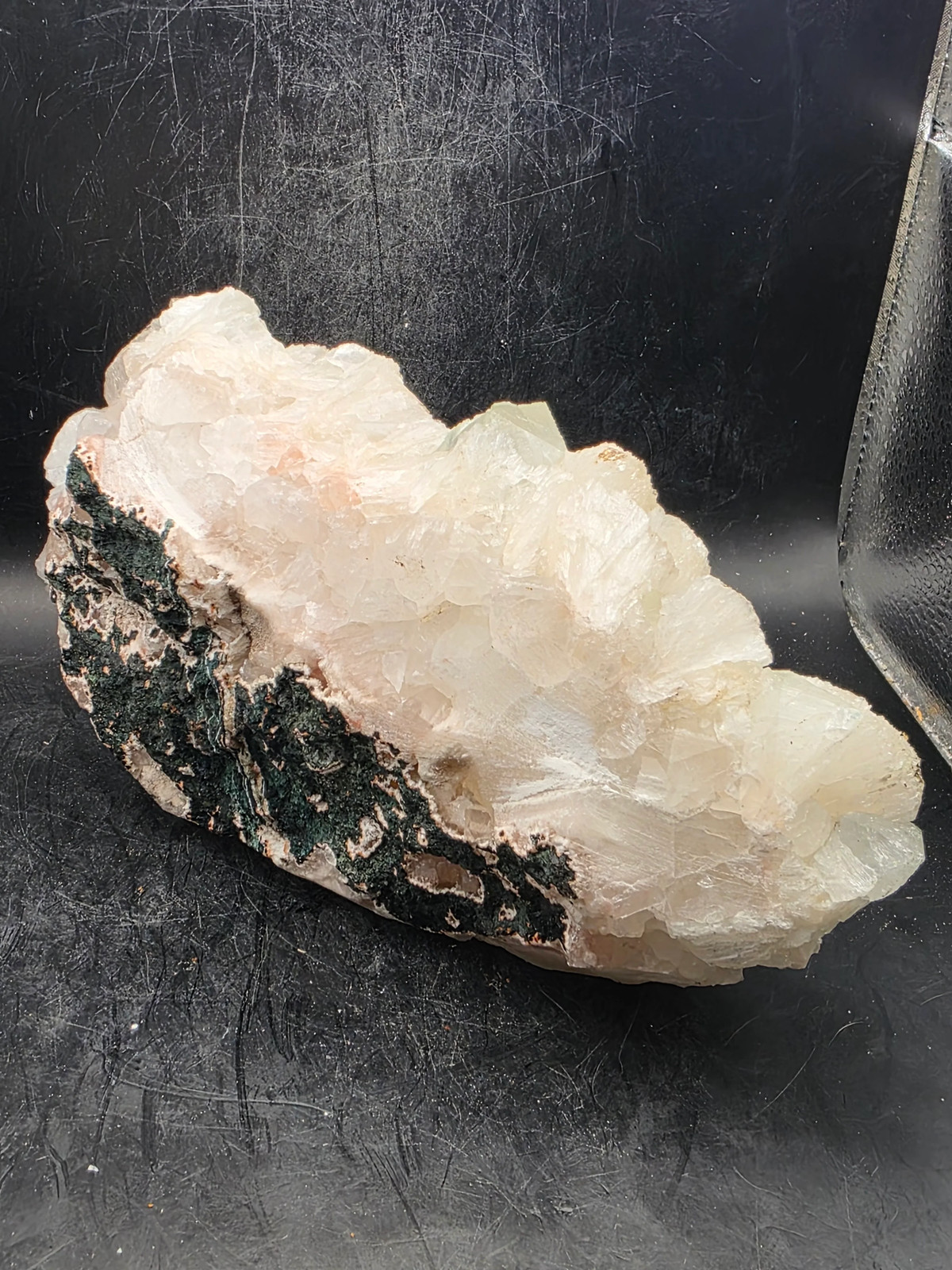 Apophyllite free form! 2.14 pounds, 7 inches long, 3.7 inches wide!