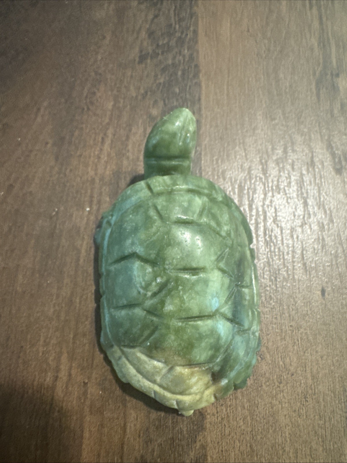 Green Jade Crystal Turtle Carving 137 Grams 3.5”