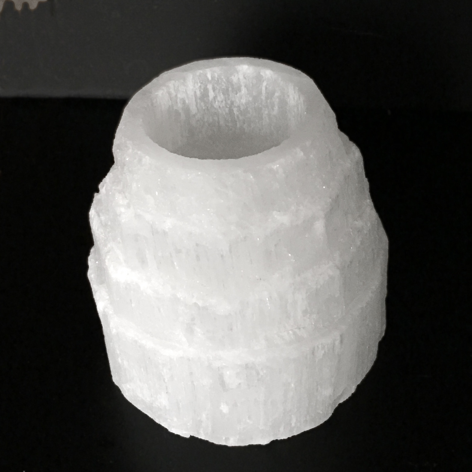 CHARGED Selenite Crystal Tower Candle Holder Protection Meditation Healing Aura
