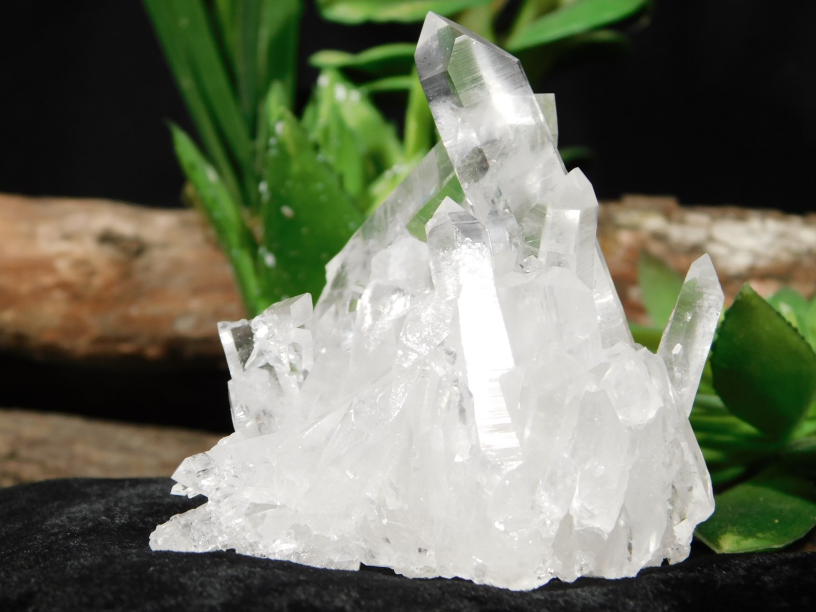 TRANSLUCENT Quartz Crystal Cluster From Collier Creek ARKANSAS 107gr
