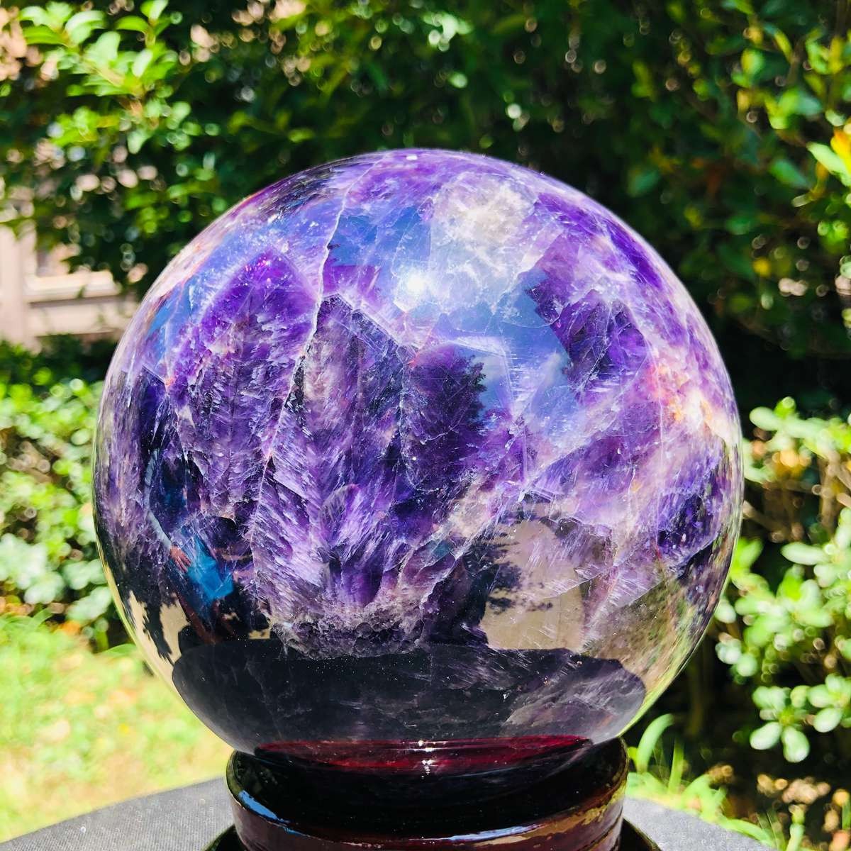 7.96LB Natural dream amethyst sphere quartz polished ball healing decor gift