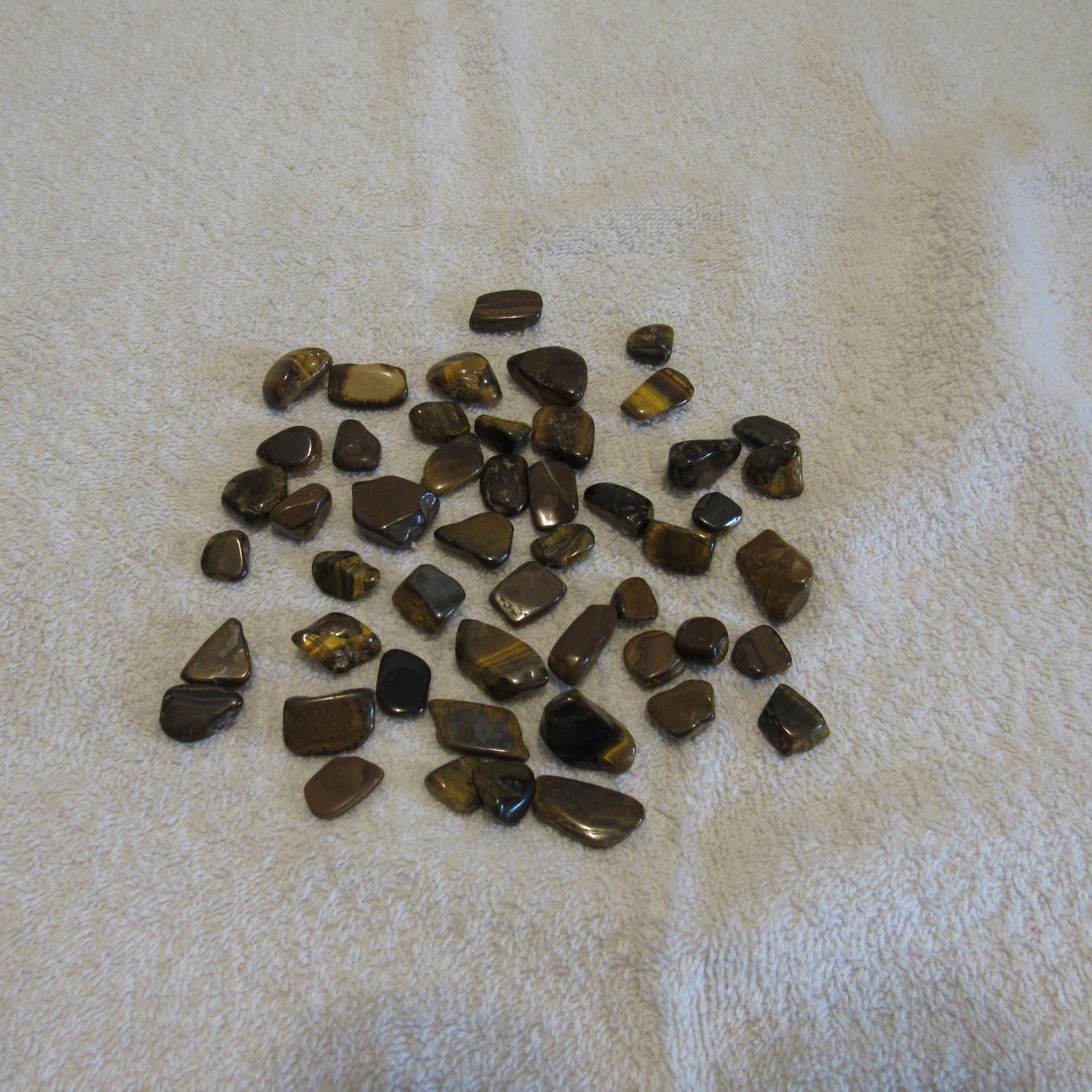 1/4 lb Tumbled Tigers Eye Gemstone Crystals 50 Stones Gem Rock Specimens