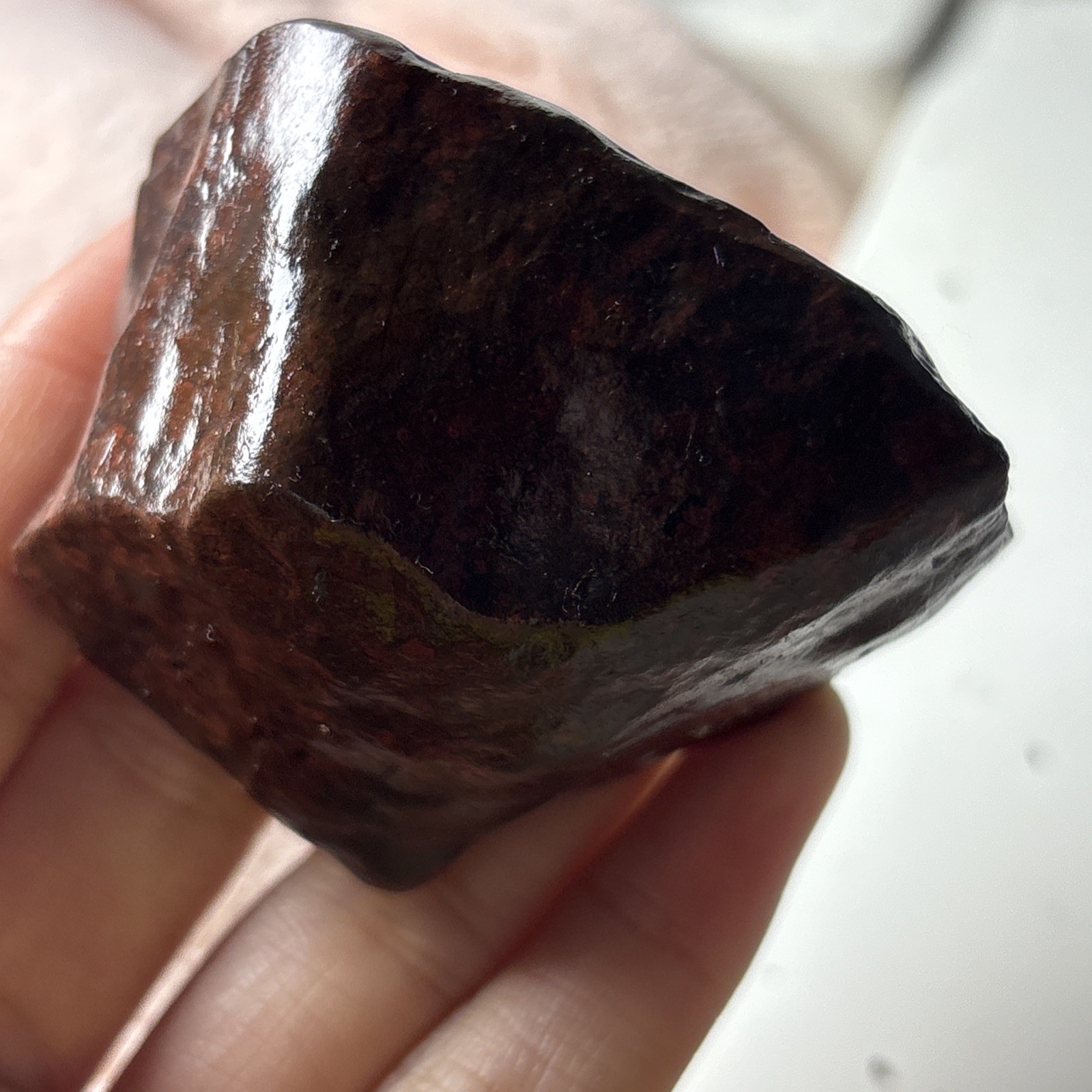 123g Natural Iddingsite meteorite specimen raw stone from China a31