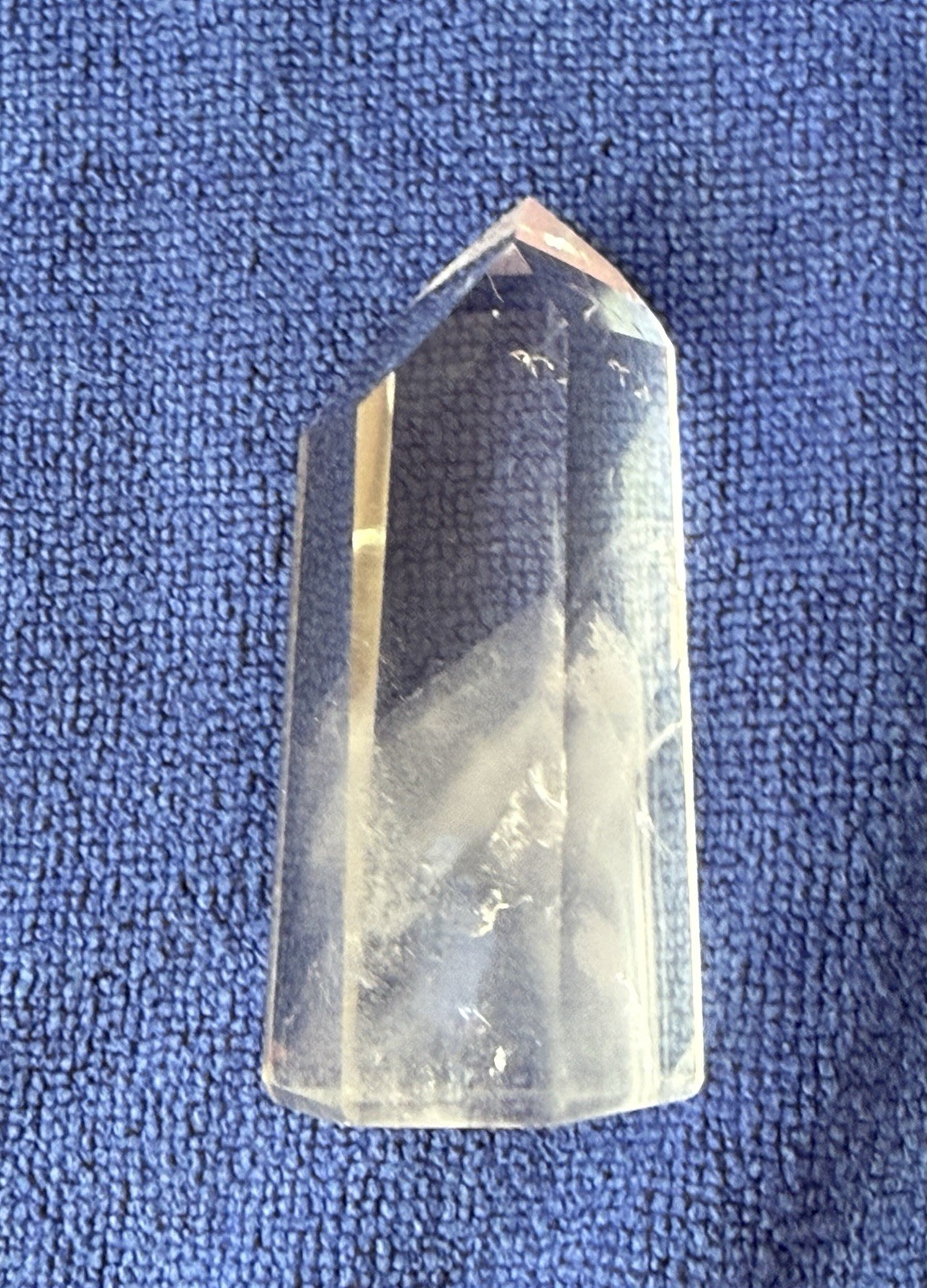 Clear Quartz Crystal With Multiple Phantoms