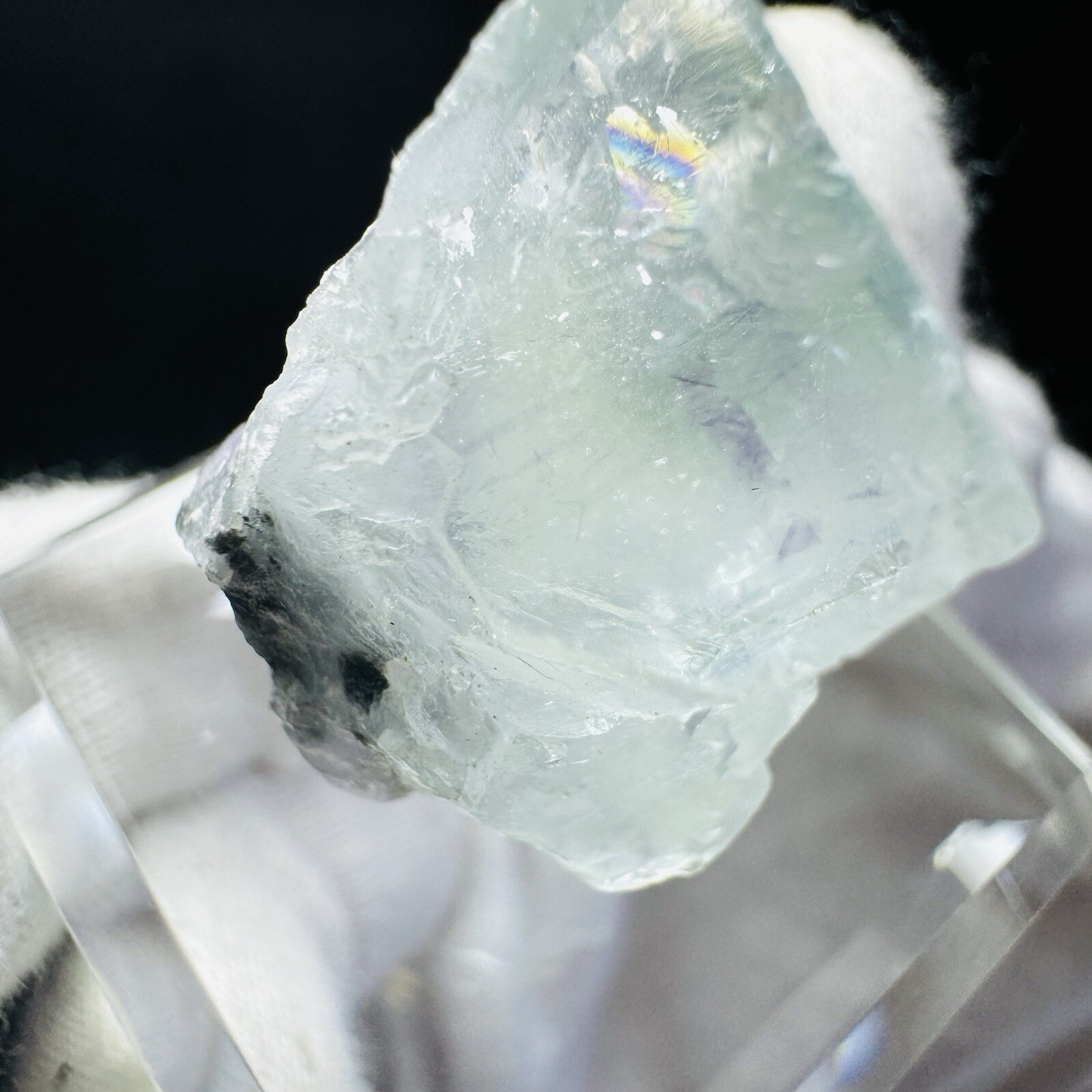 Clear Phantom Green Purple Fluorite Rainbow Crystal China