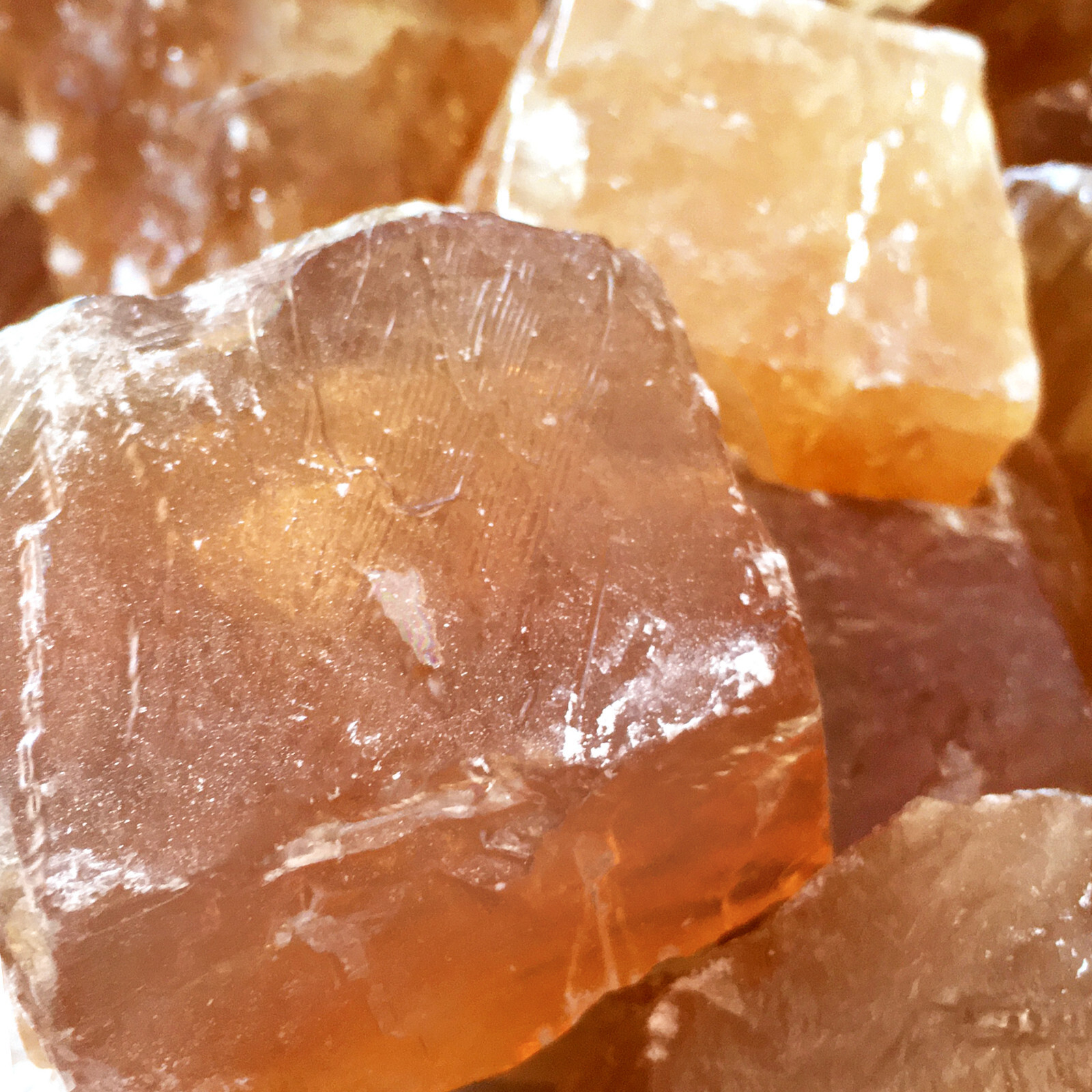 1/2 lb LOT Citrine Calcite Natural Crystal Rough Gemstone Raw Stone Bulk Healing