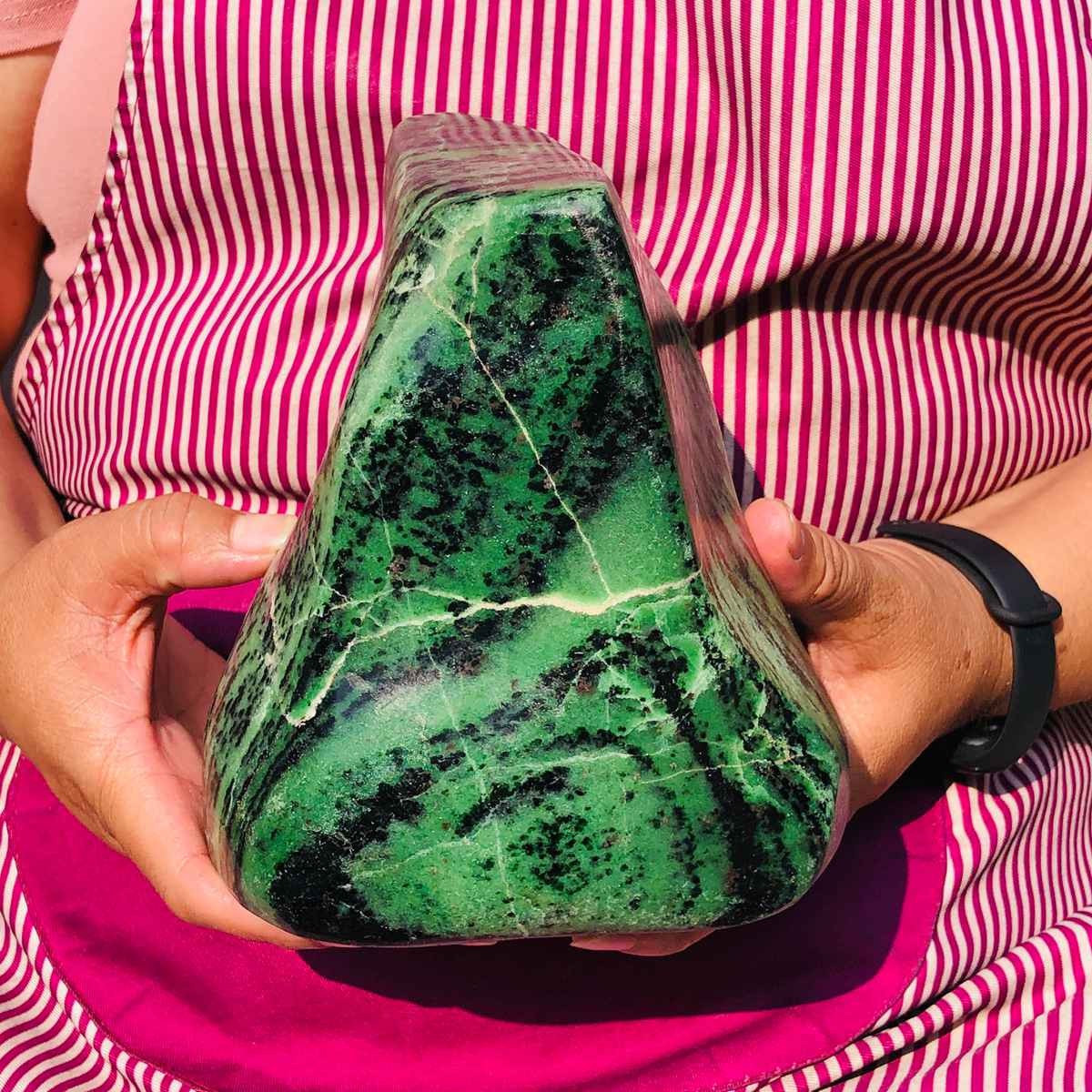 10.69LB Natural zoisite specimen ore quartz crystal mineral healing decor