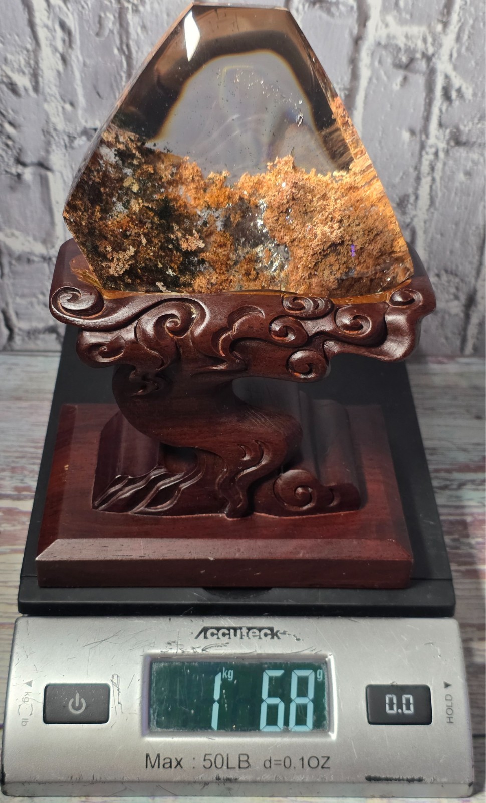 Museum Grade 4 Seasons Garden Quartz Crystal Freeform Rainbow Landscape Display