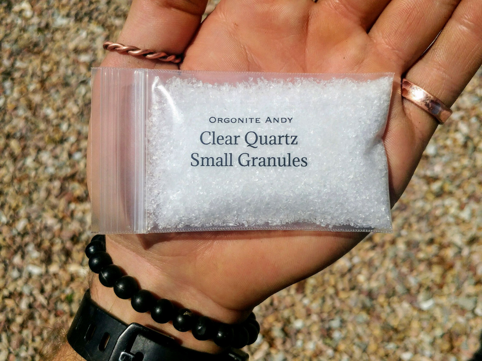 Clear Quartz – Small Granules – Fine Crystal Sand – 100% Natural Brazilian Stone