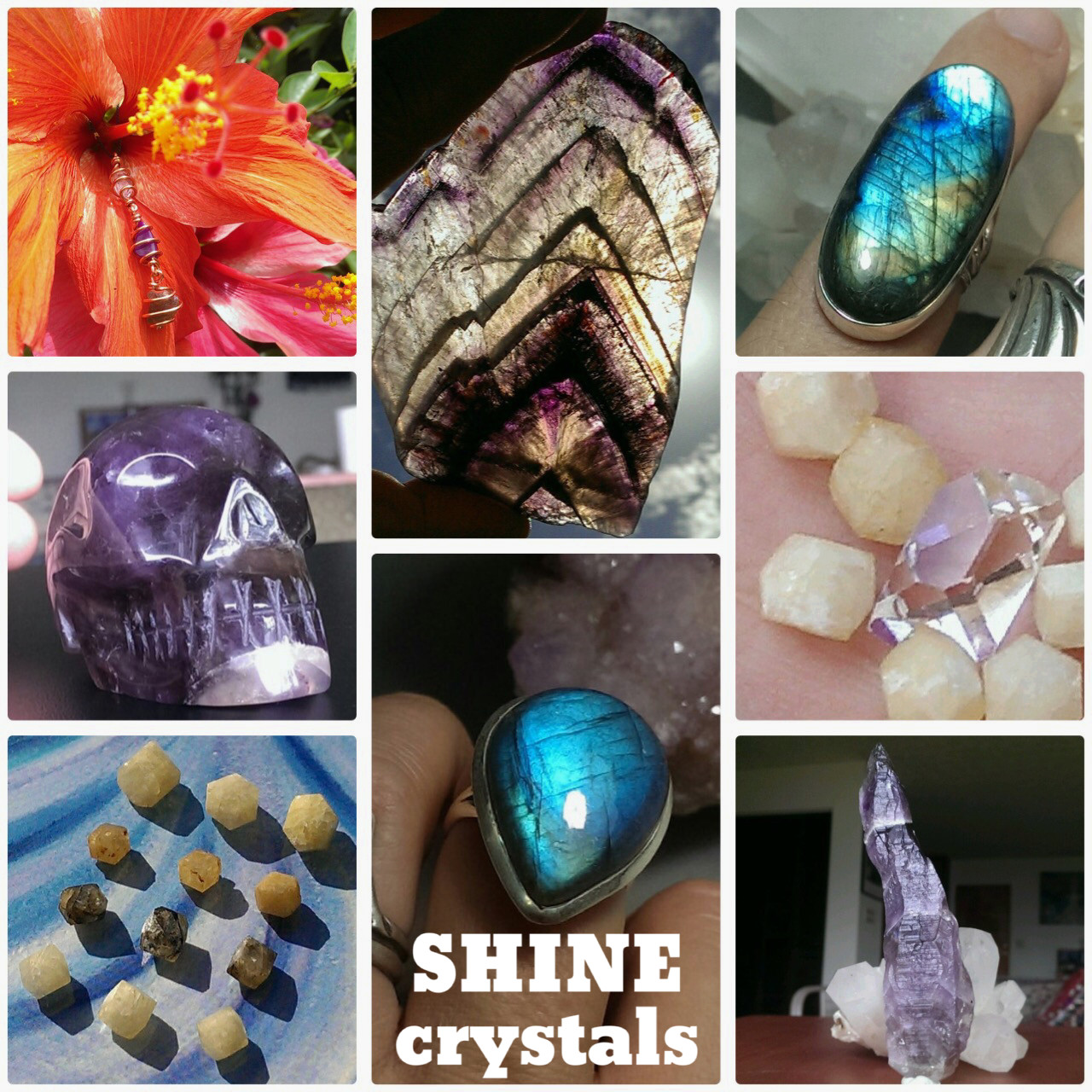 IMPRESSIVE RAINBOW FLUORITE Green & Purple Faceted WAND POINT DT QUALITY