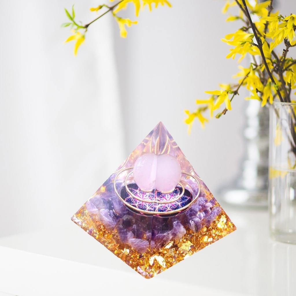 6cm Pyramid Energy Generator Meditation Yoga Balancing Positive Energy