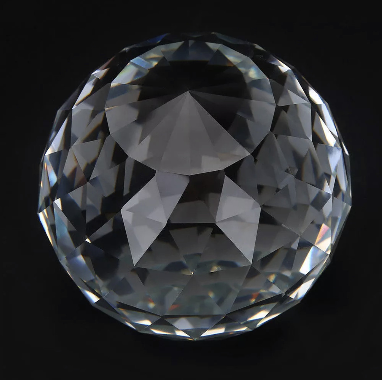 Faceted Crystal Ball/ Paperweight 20 mm Lot of 6 Pieces