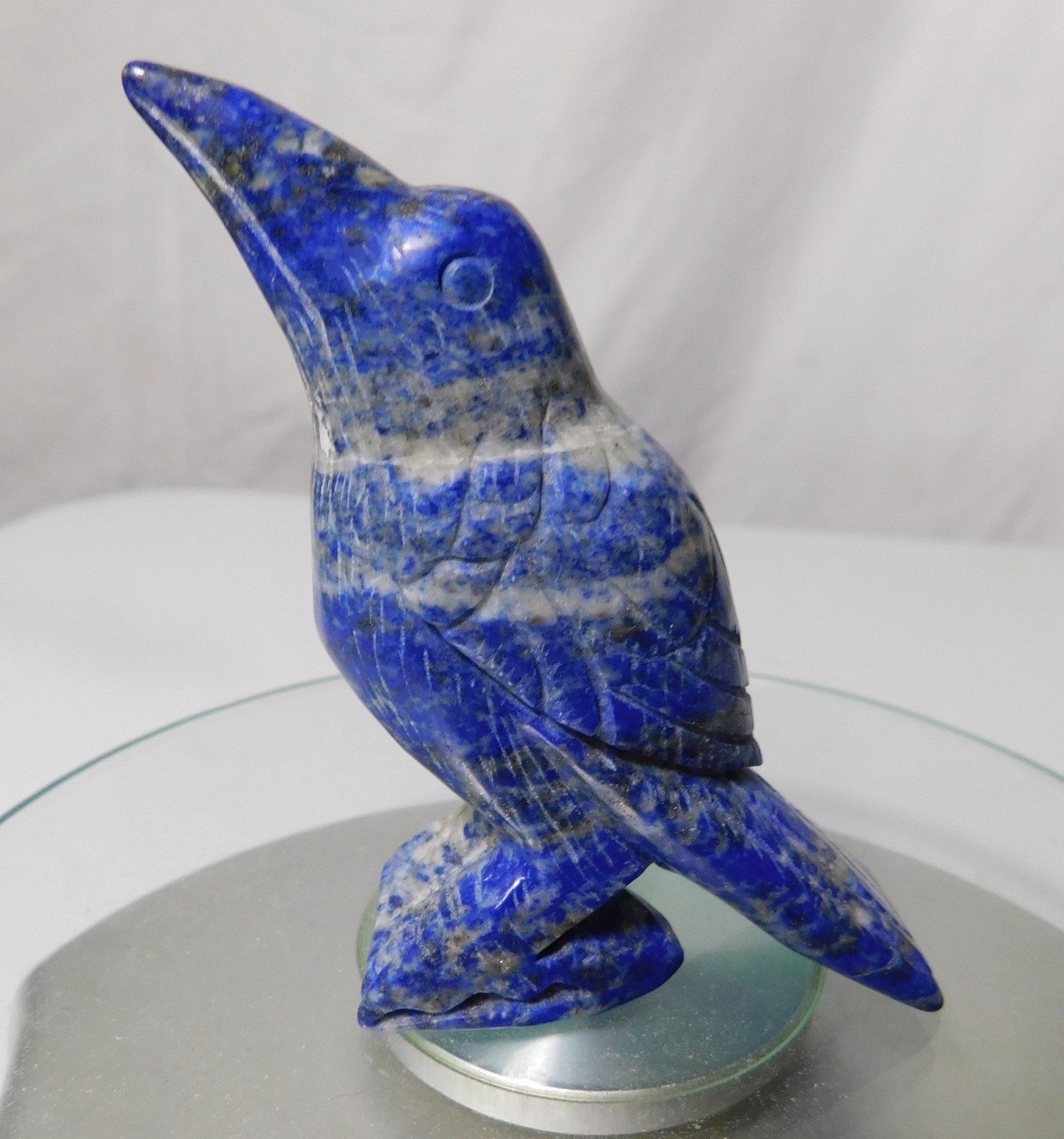 1pc Natural lapis lazuli bird raven Crystal animal carving Healing Home decor