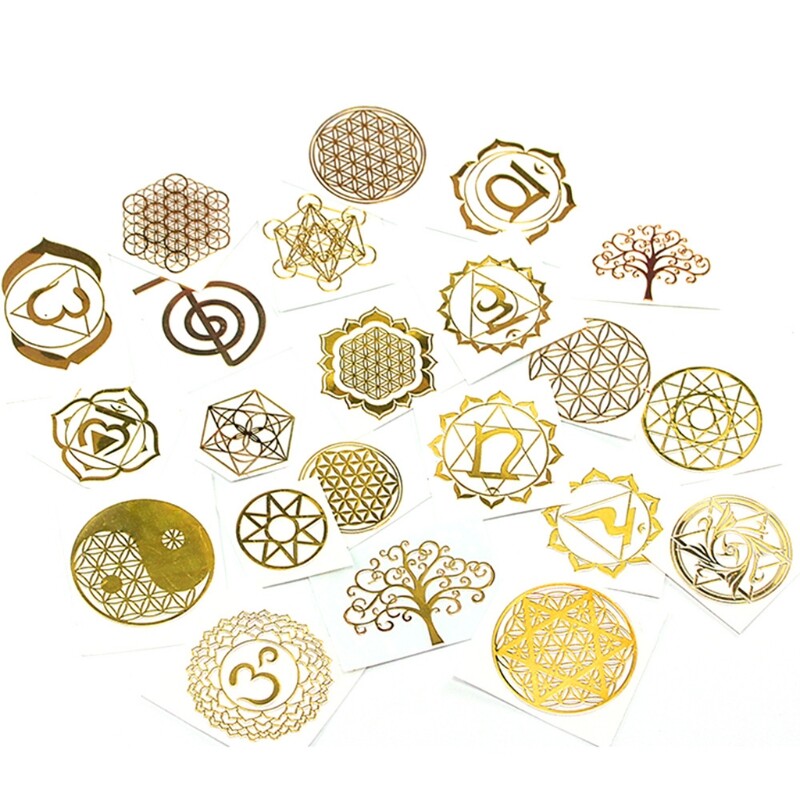 Copper Orgonite Sticker Painting Sticker Pyramid Epoxy Energy Tower Resin
