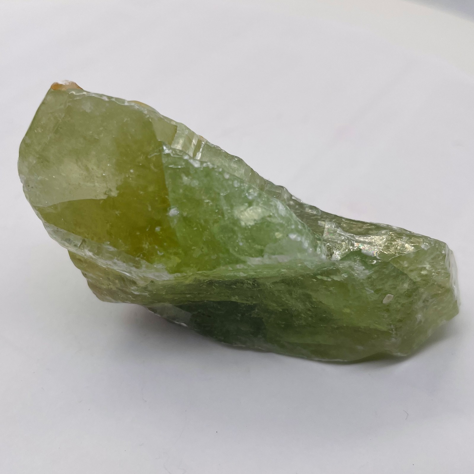 Calcite 84g Rectangular Display Crystal | 50x40x25mm| Green| 1 Display Specimen|