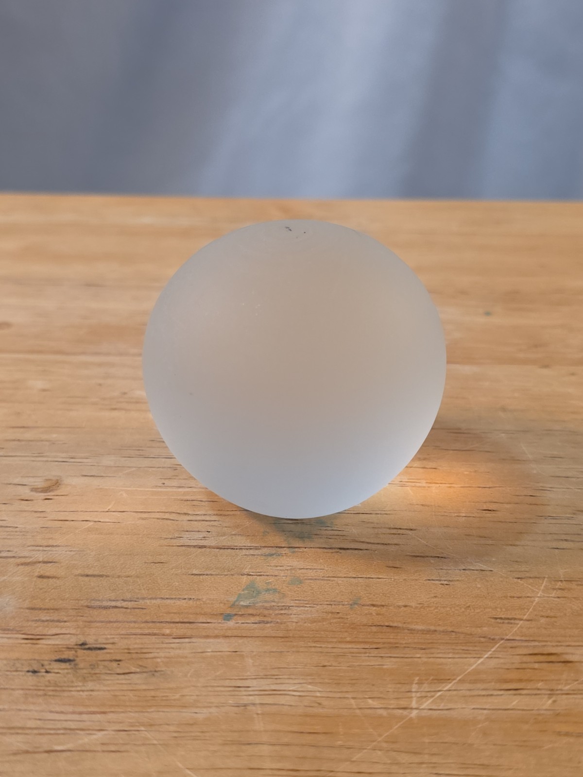 FROSTED GLASS SPHERE ORB 2 INCH CRYSTAL BALL DECOR DIVINATION WICCA PAGAN