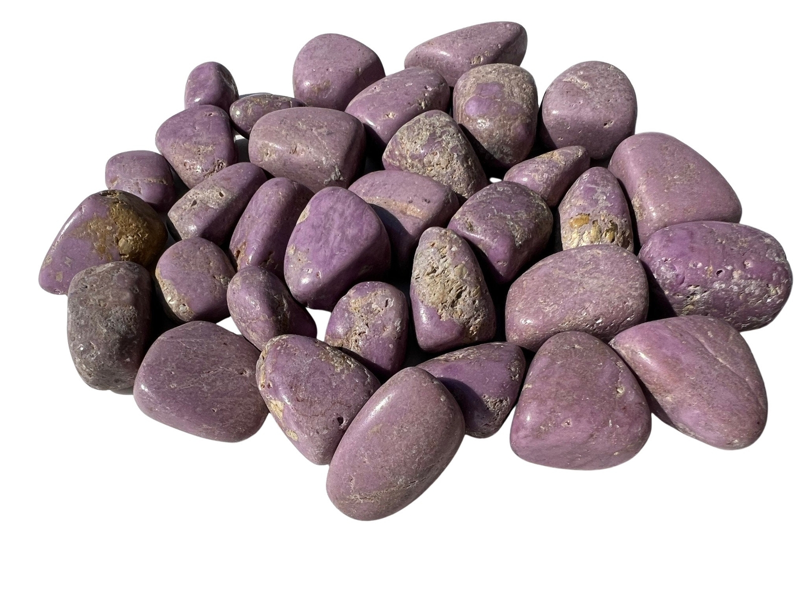 Phosphosiderite Tumbled Stone, Natural from Argentina