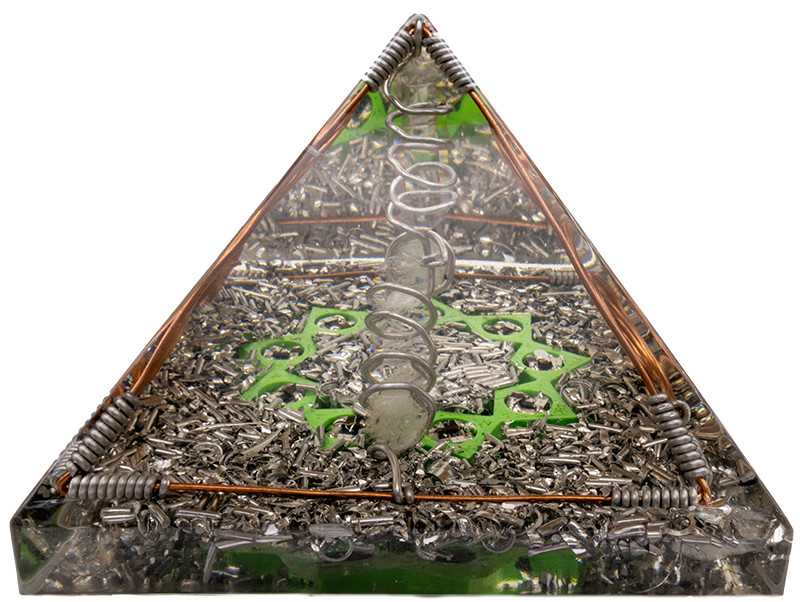 Patented Vibonite Orgonite Pyramid (Vibe Style – Purity)