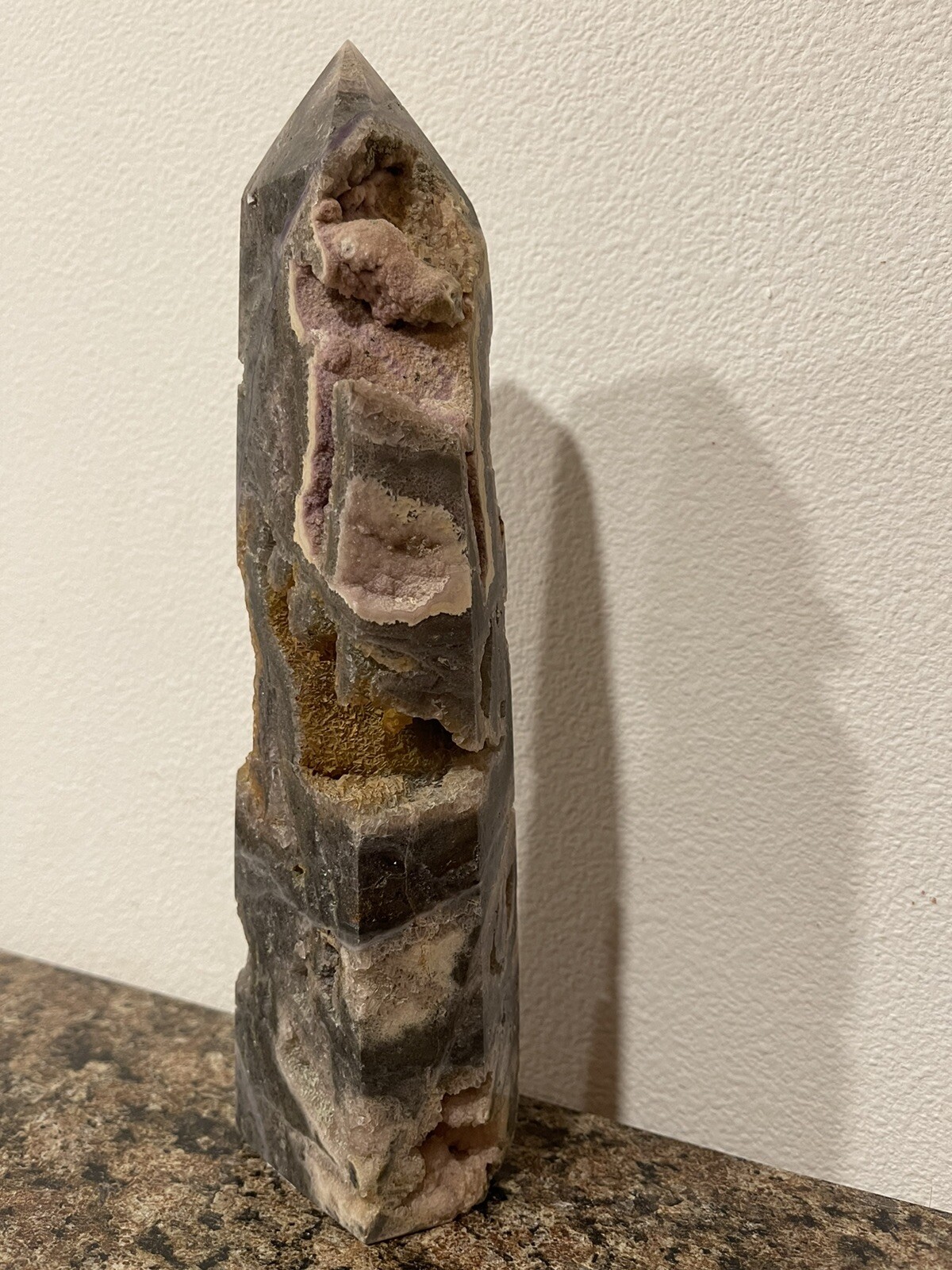 Large Sphalerite Crystal Tower Approx 9in tall, x 2.5in x 1.75in 2.215lbs
