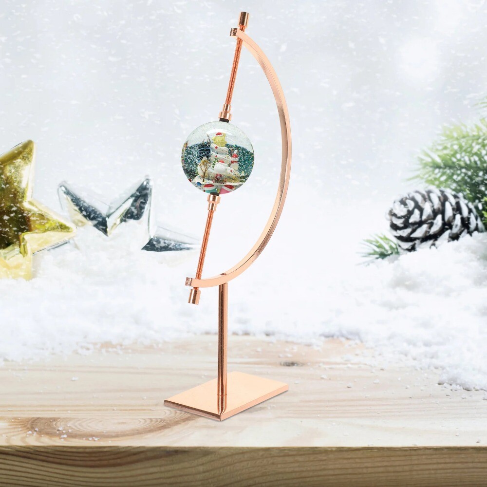 Ball Stand Caliper Display Adjustable Sphere Holder Crystal Bracket Shelf Decor