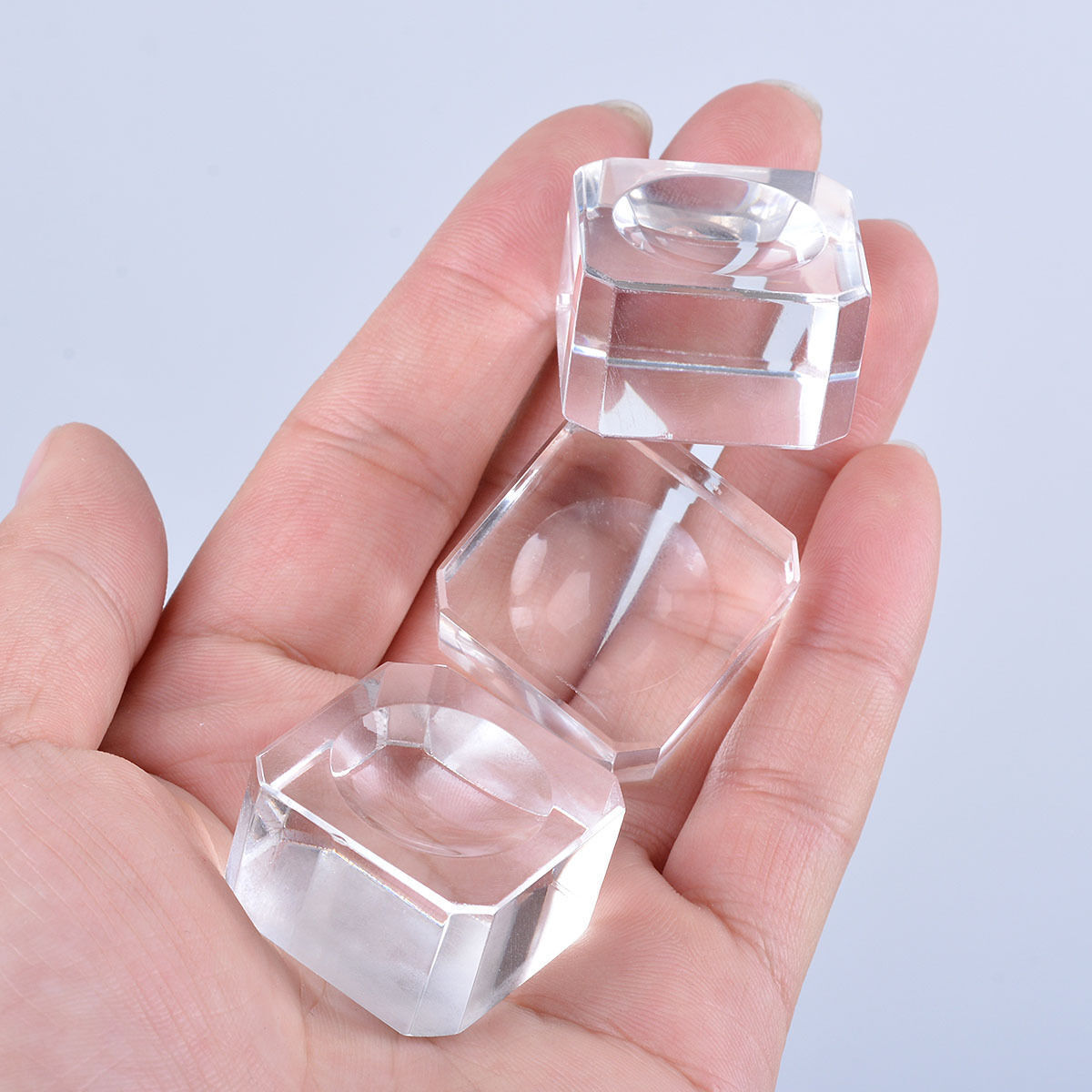 10X Circular Luminous Base Crystal Ball Saturn Creative Night Light Ornament