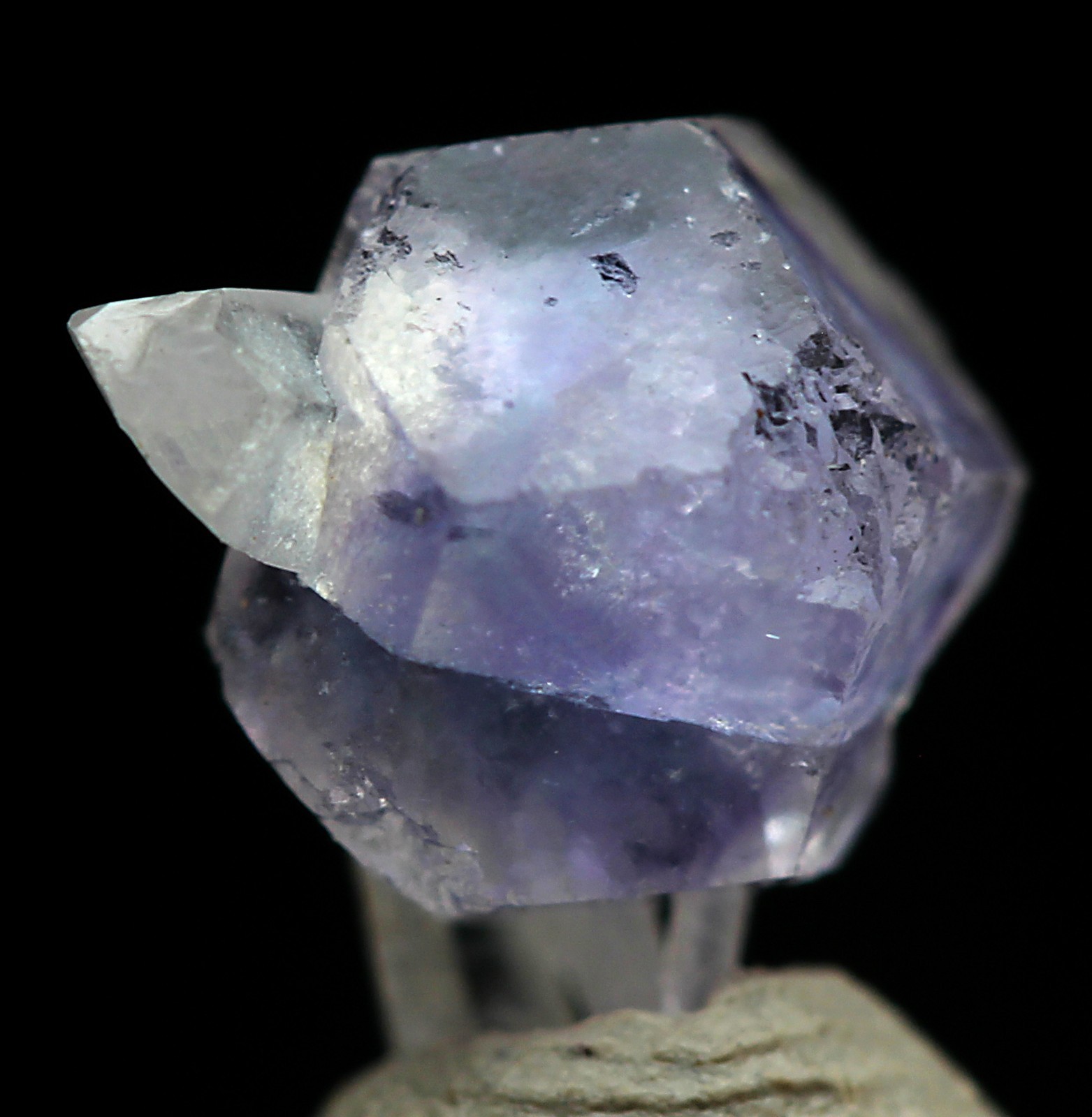 FLUORITE QUARTZ Crystal Cluster Mineral Micromount Specimen SWEET HOME MINE