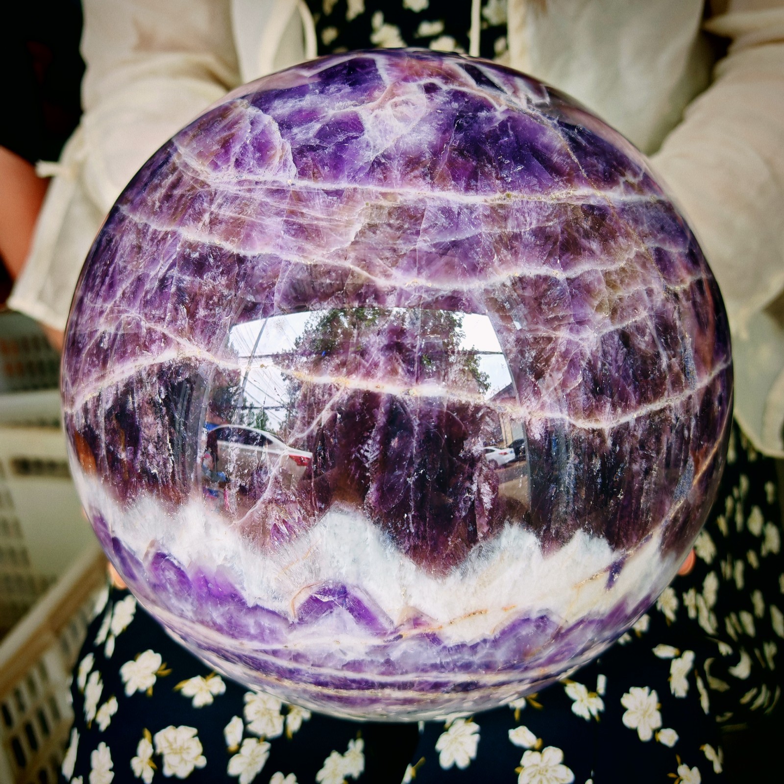 26.4LB Natural Crystal Dreamy Purple Crystal Ball lucky
