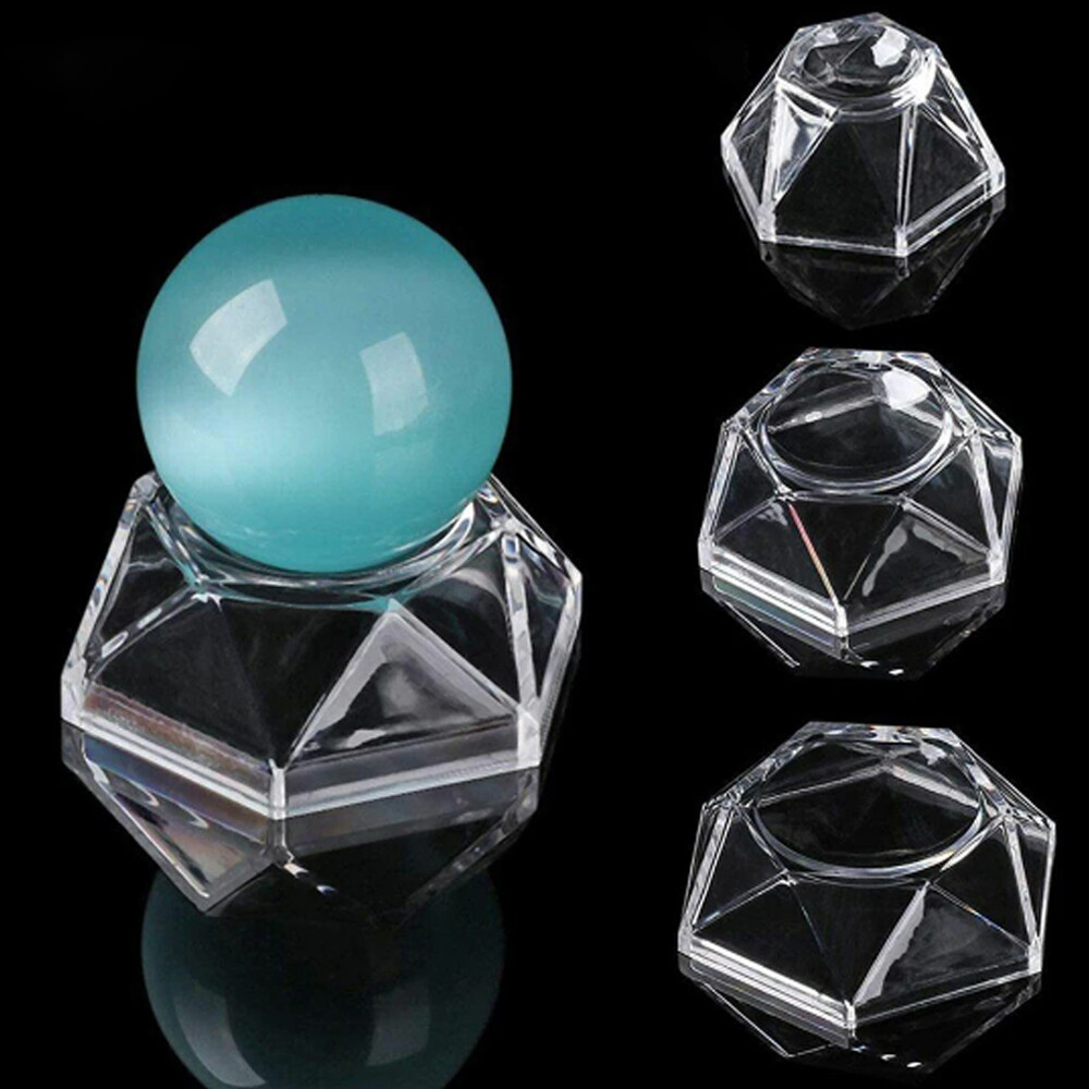 10PCS Acrylic Display Crystal Ball Base Stand Quartz Sphere Holder Decoration