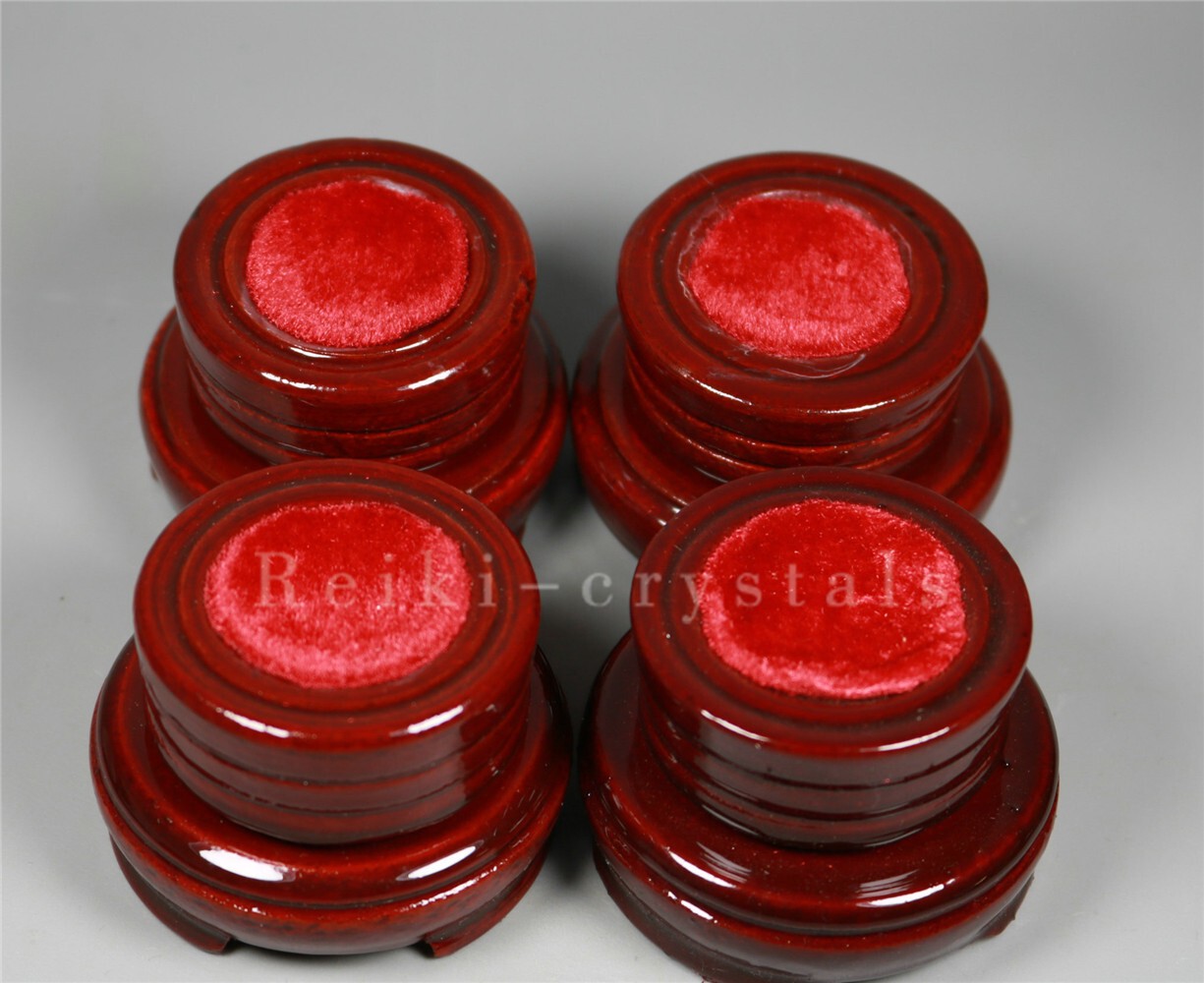 5pcs Wood Display Stand For 50-80MM Crystal Ball Sphere Globe Stone Holder Egg