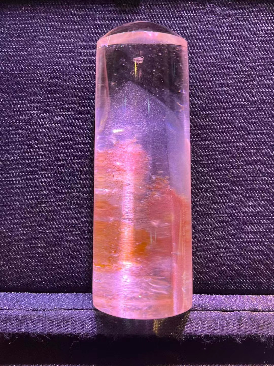 70*26mm A+++ Natural pink phantom Quartz carved Crystal Energy Pendant