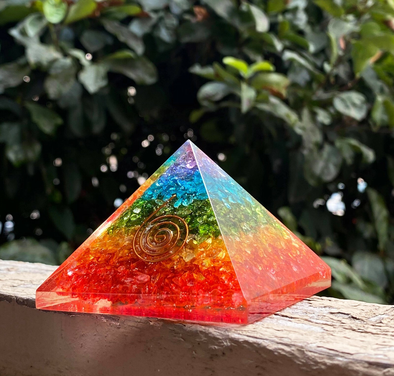 Orgone 7 Chakra Pyramid Energy Generator for Emf Protection & Healing-meditation