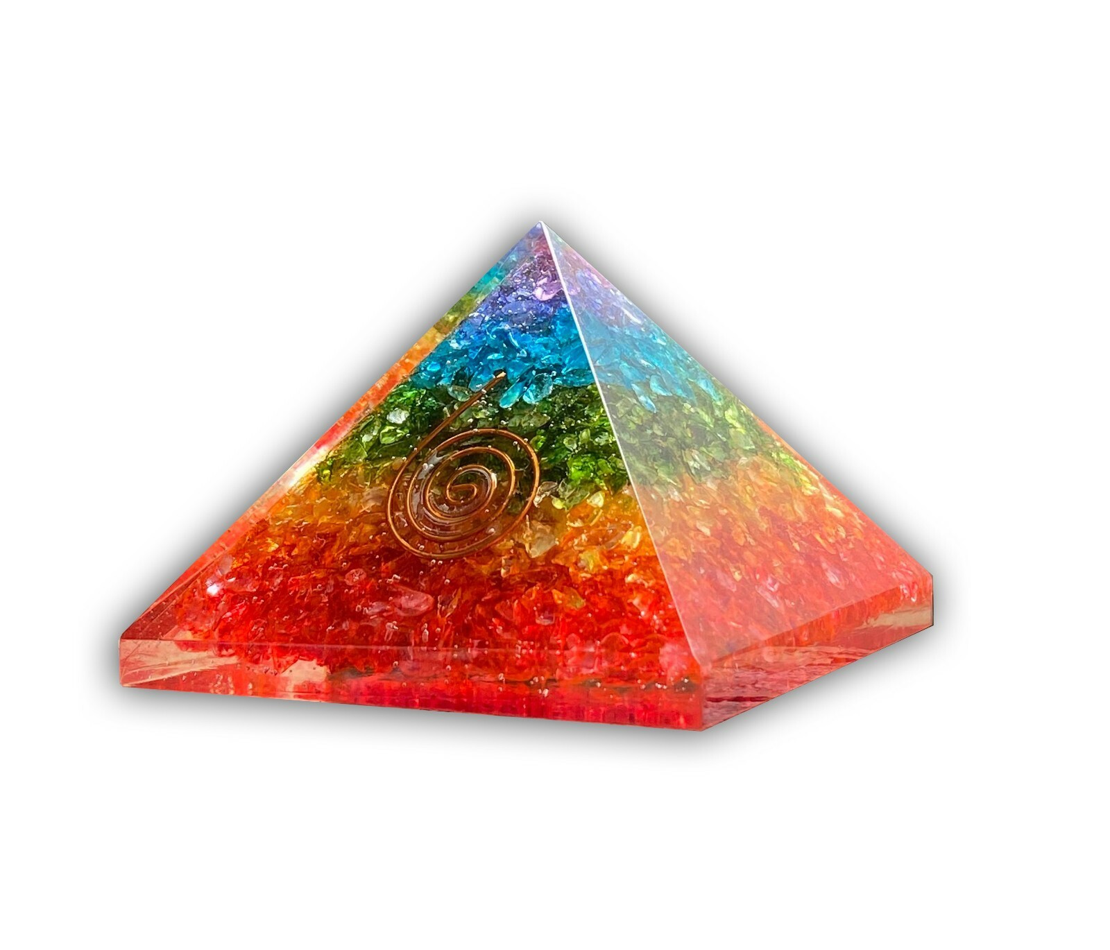 Orgone 7 Chakra Pyramid Energy Generator for Emf Protection & Healing-meditation