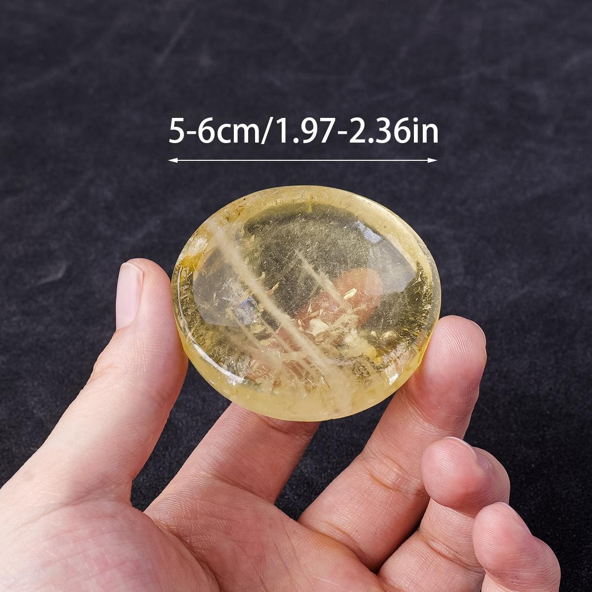 1pc Natural Citrine Crystal Gem Carved Bowl for Reiki Healing Home Decor