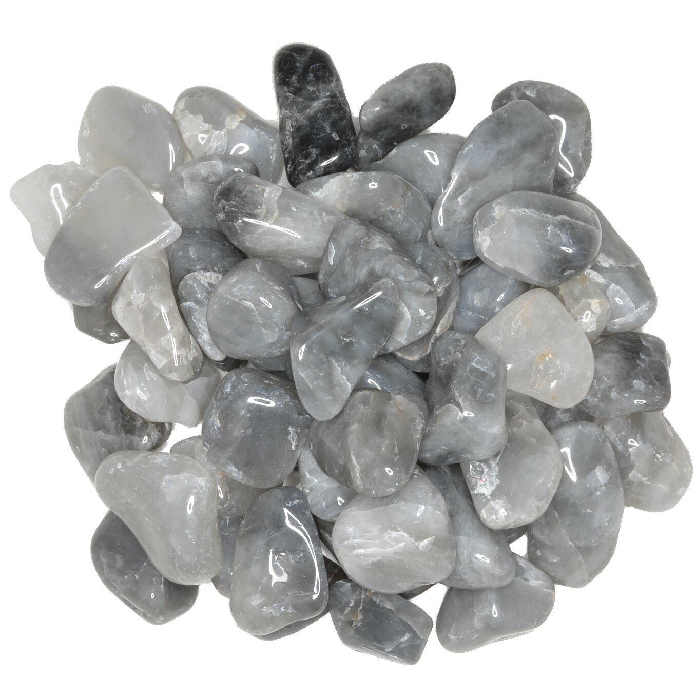 1/2 lb Cats Eye Tumbled Stones – Grade 1 – Small – 0.75″ to 1.25″ Avg.