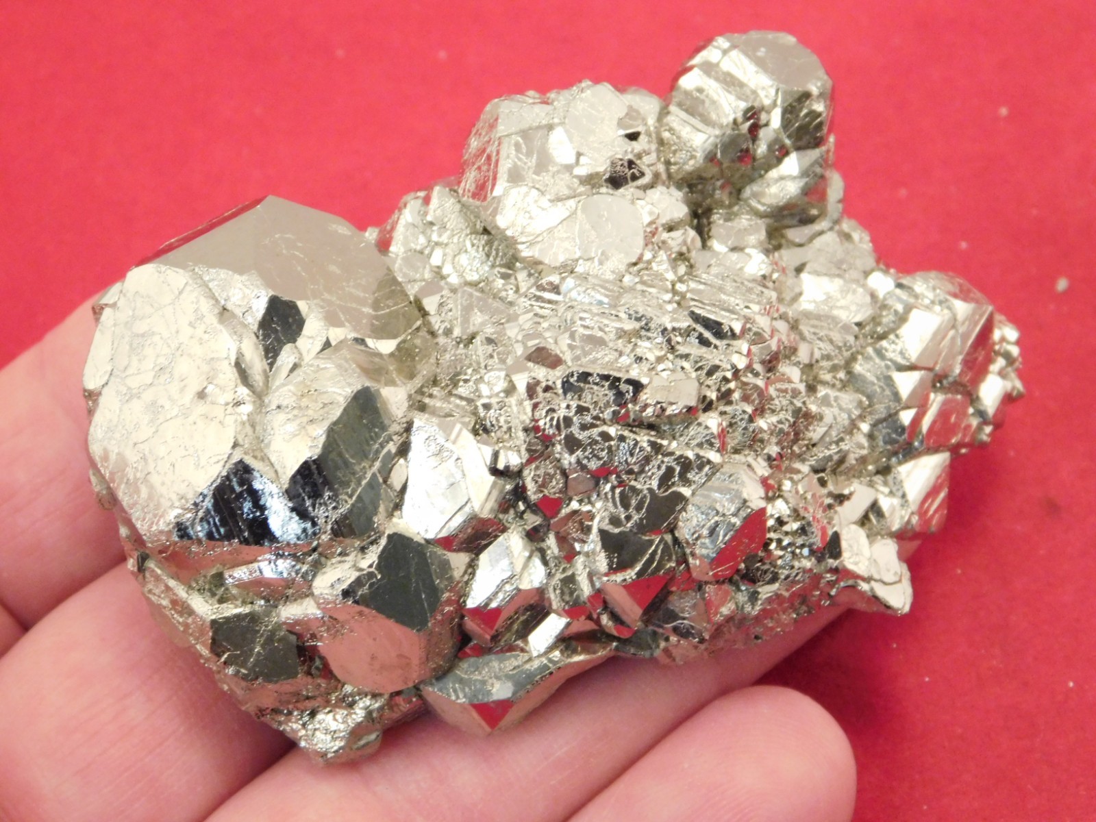 Dodecahedron PYRITE Crystal Cluster 100% Natural Peru 168gr