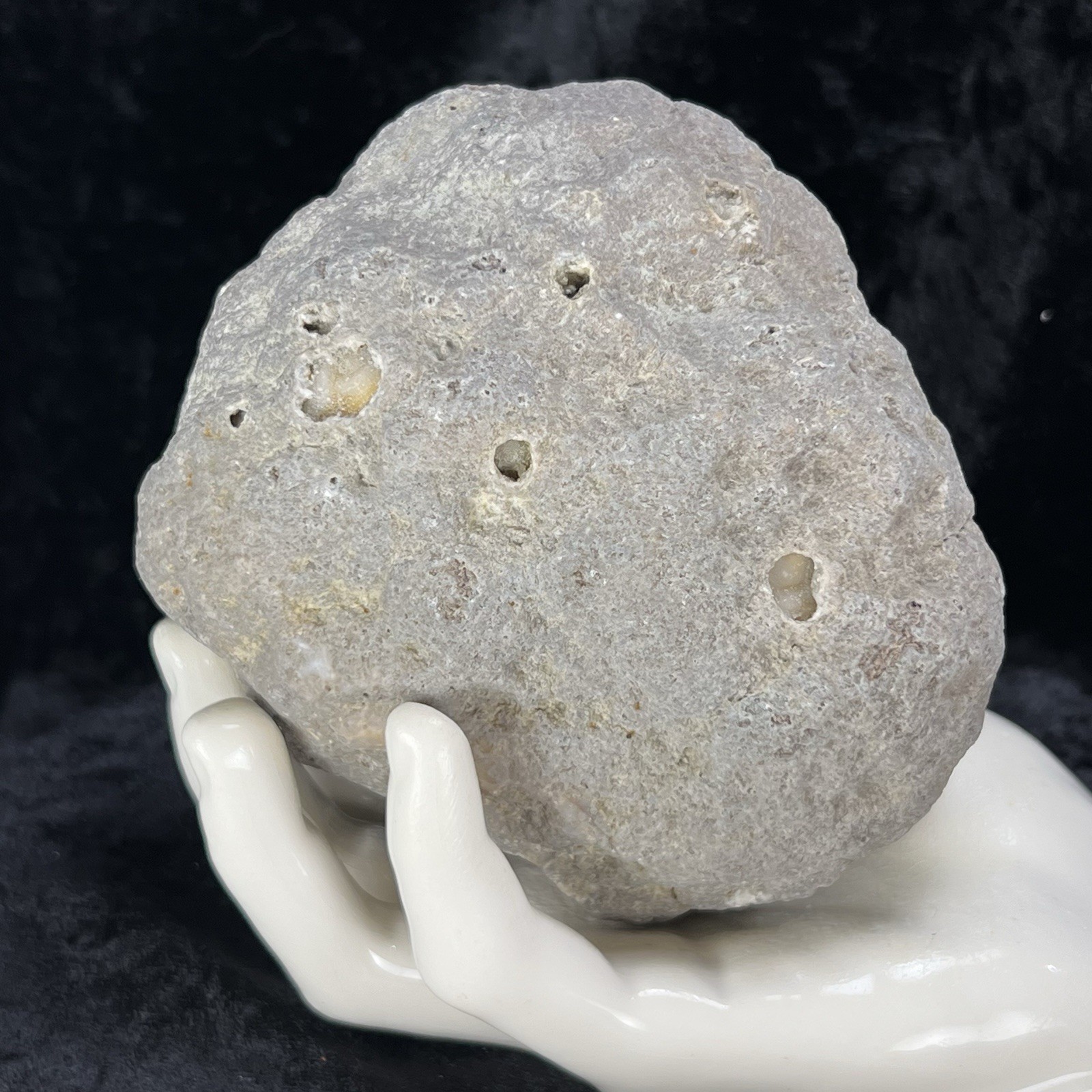 4″ Unopened Geode Whole Rattler Crystal Crack Break Your Own Uncut Rough Quartz