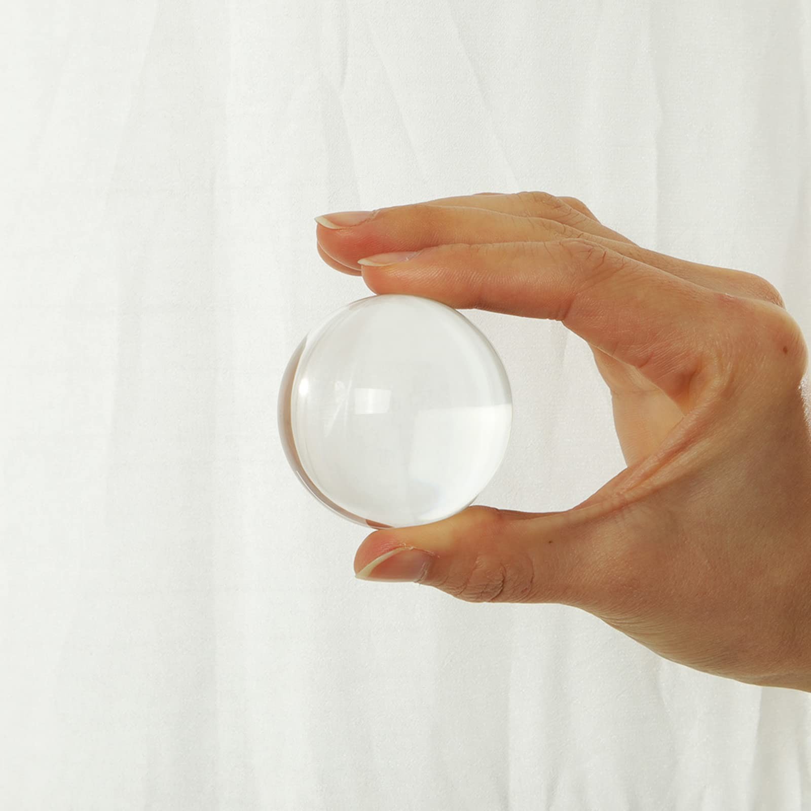 LONGWIN 50mm(2 inch) K9 Photography Solid Crystal Glass Ball 50mm, Clear