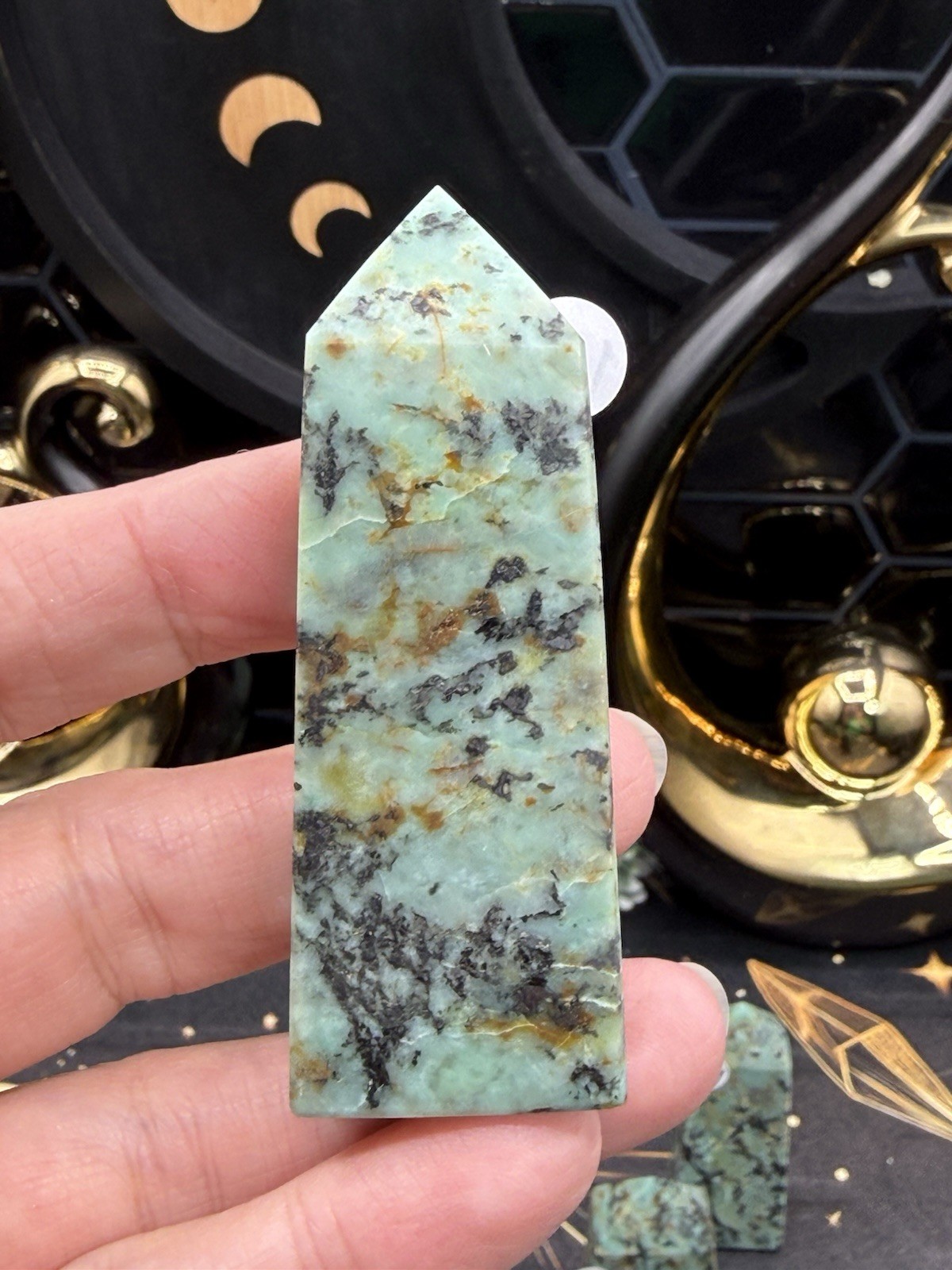 Natural African Turquoise small/mini Points Free shipping
