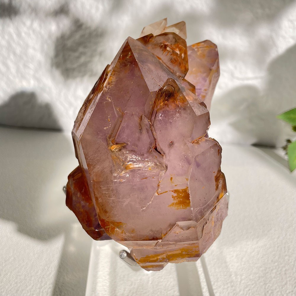 Raw Amethyst Elestial Skeletal Quartz Crown Chakra Master Healer Crystal
